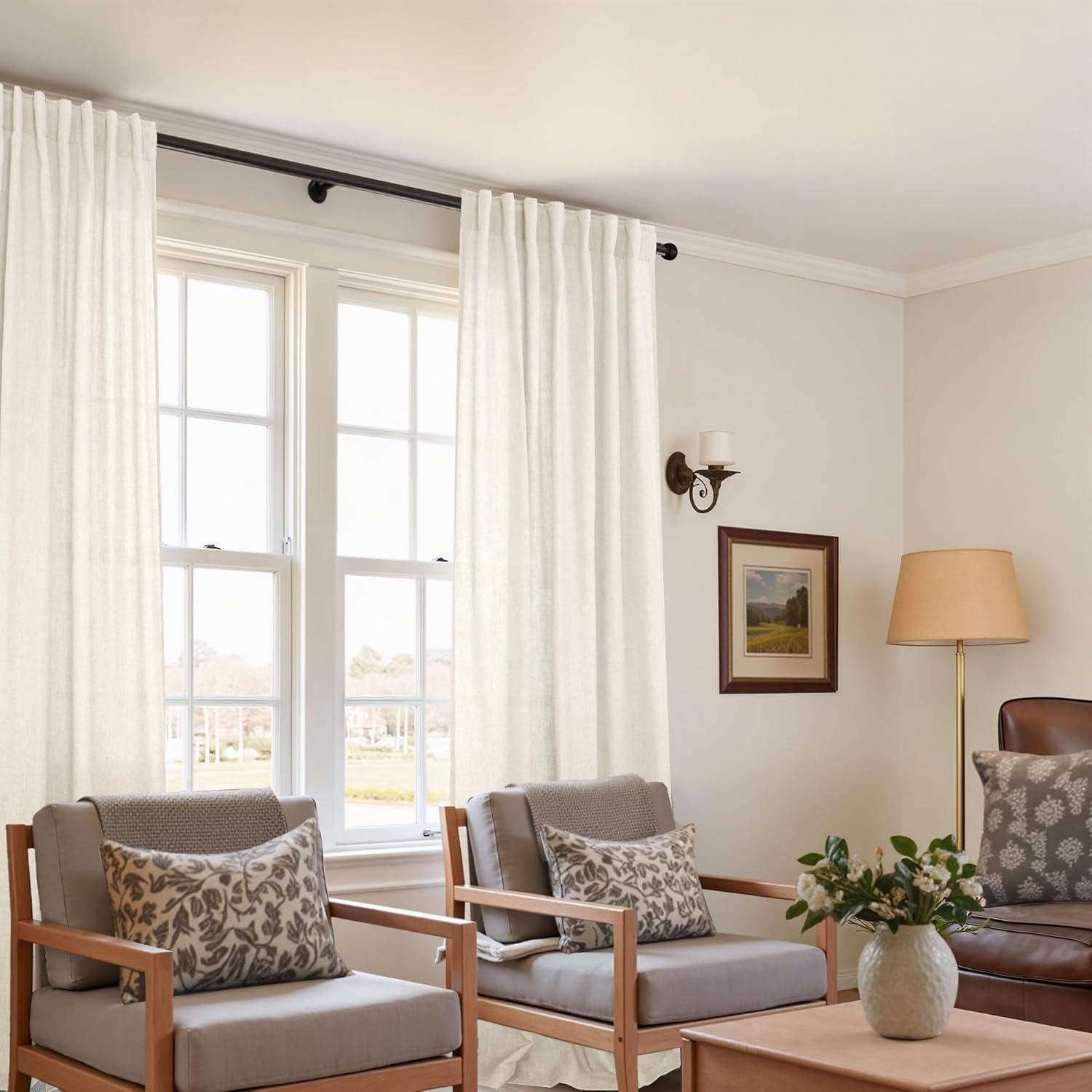 Cortinas KOUFALL 2 Paneles 52x229 cm Semitranslúcidas