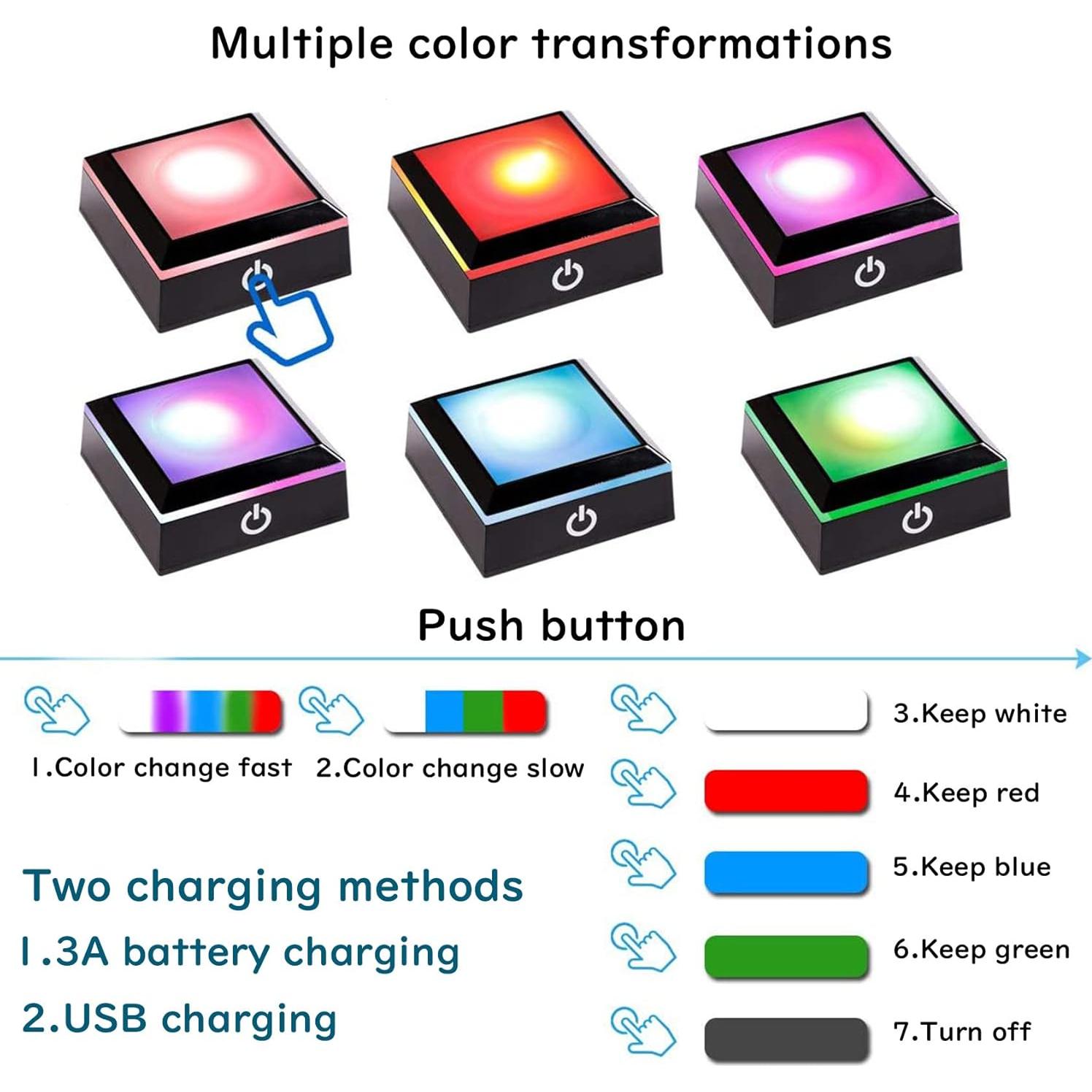Modelo 3D de Cerebro Humano Movdyka con Base LED Colorida