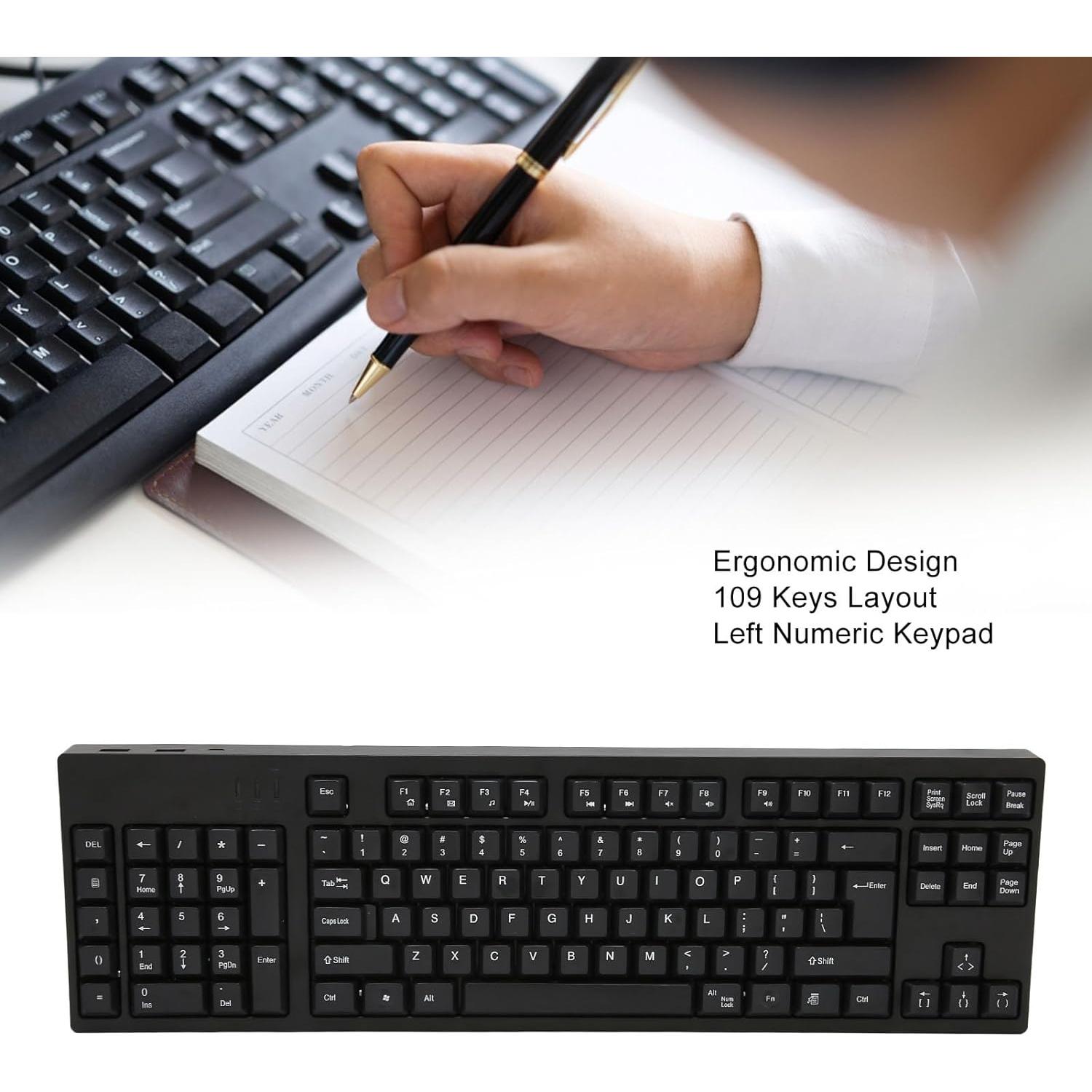 Teclado Mecánico Ergonómico Diydeg para Zurdos 109 Teclas