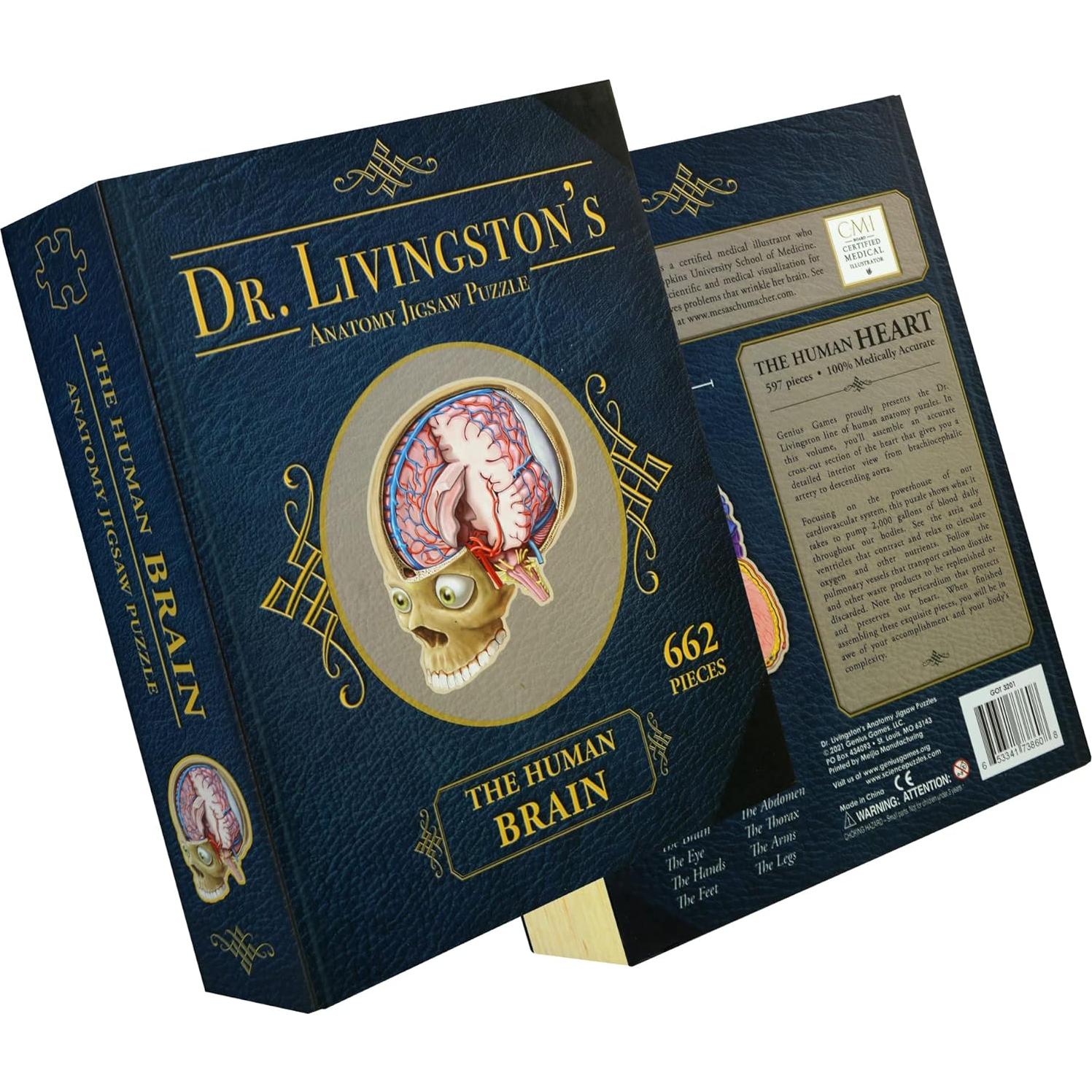 Rompecabezas de Anatomía del Cerebro Humano Genius Games - 27.18x21.59 cm