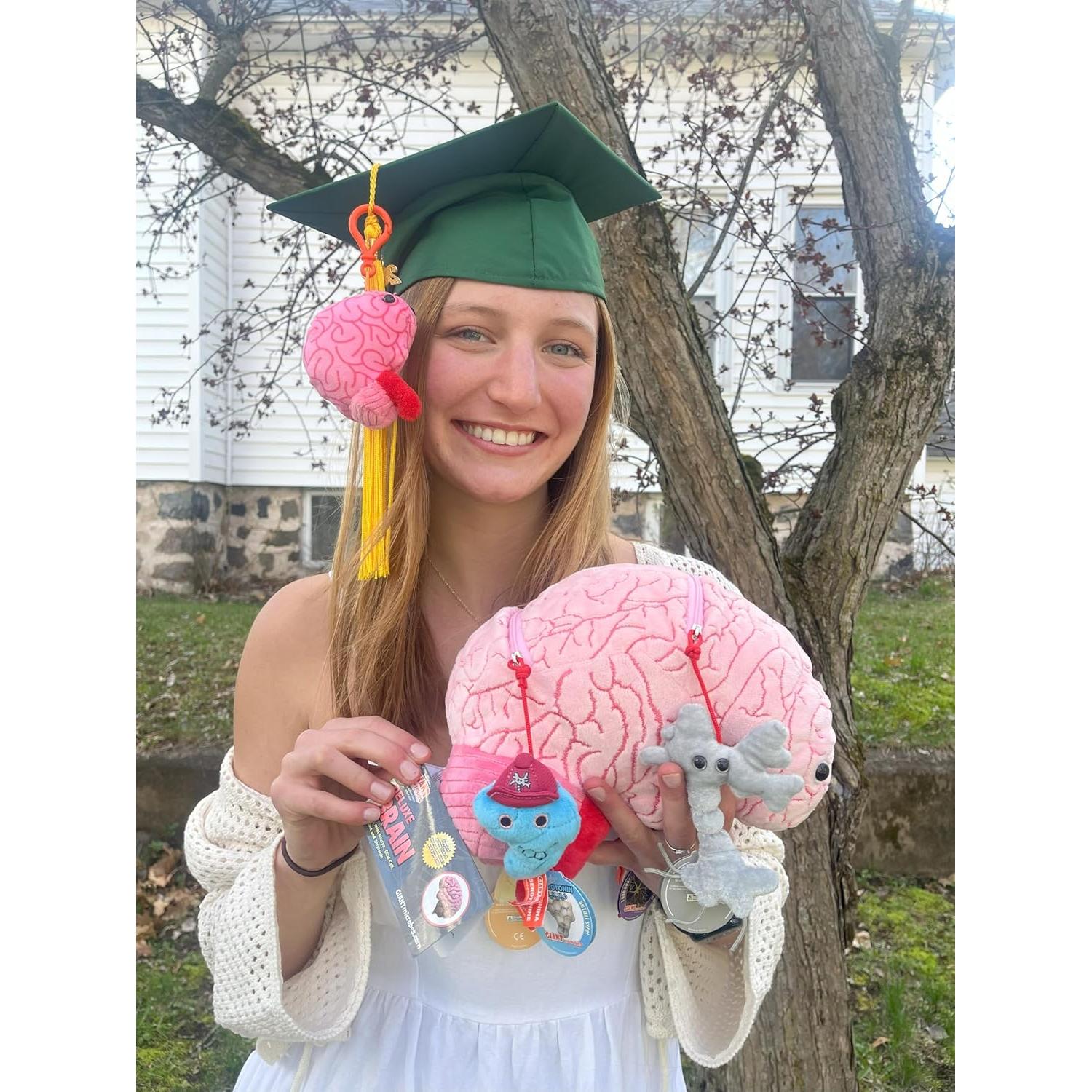 Peluche Cerebro Deluxe GIANTmicrobes 24cm con Neurona