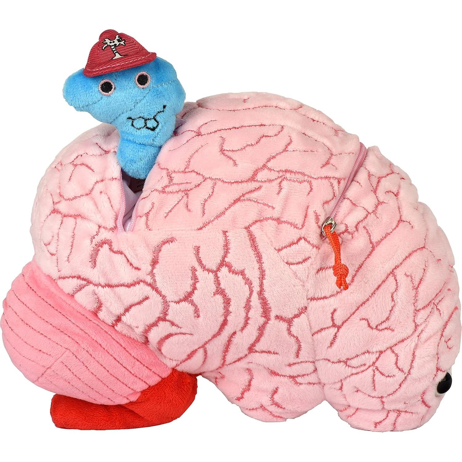 Peluche Cerebro Deluxe GIANTmicrobes 24cm con Neurona