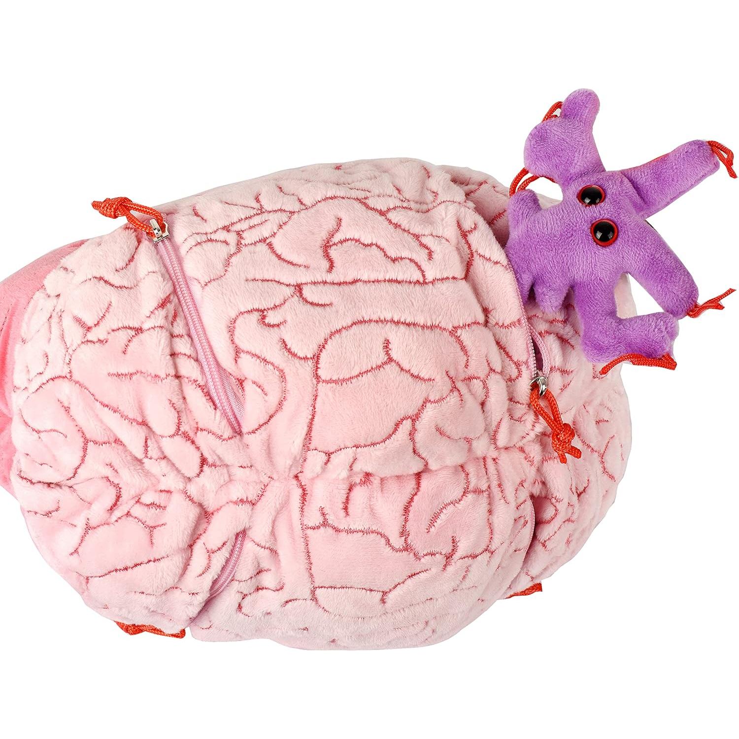 Peluche Cerebro Deluxe GIANTmicrobes 24cm con Neurona
