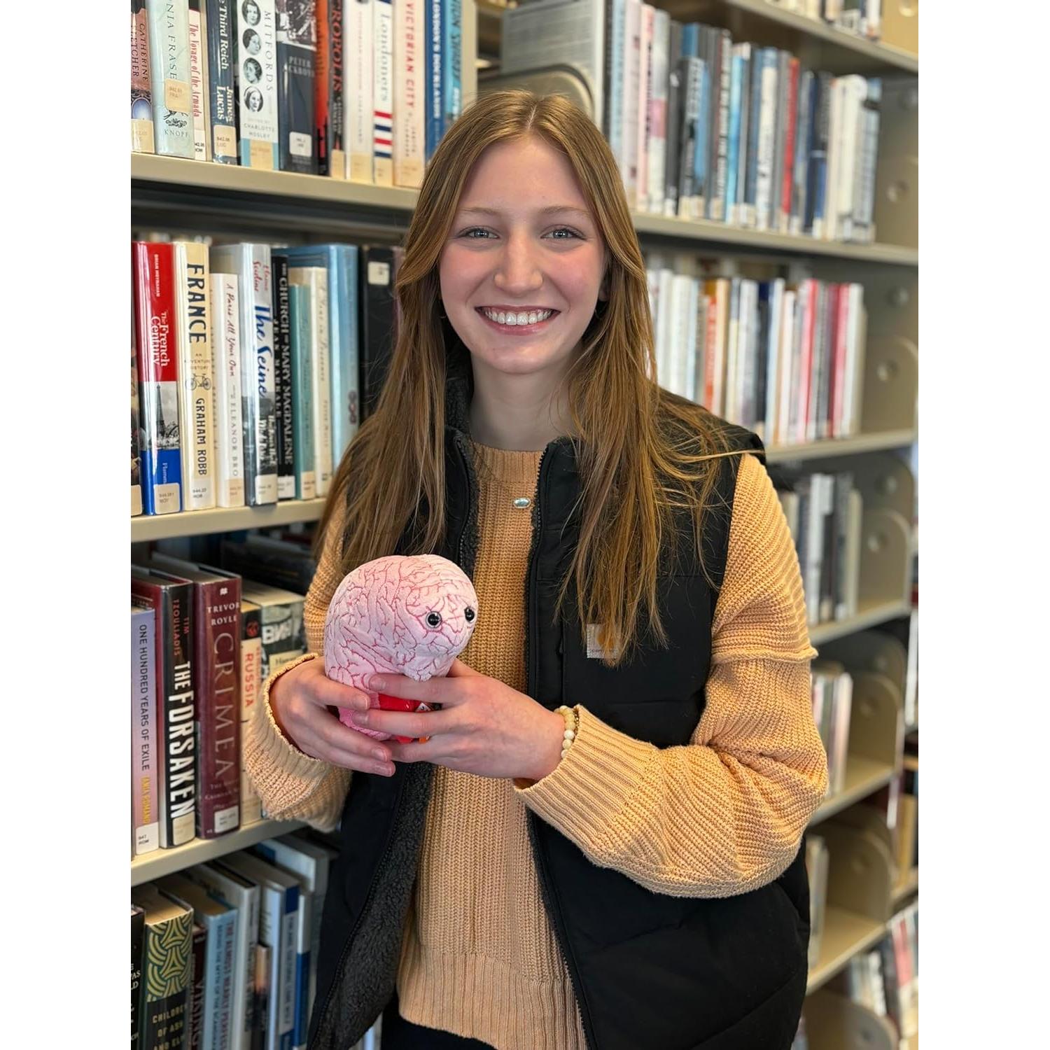 Peluche Cerebro GIANTmicrobes 15 cm - Regalo Educativo Salud Mental