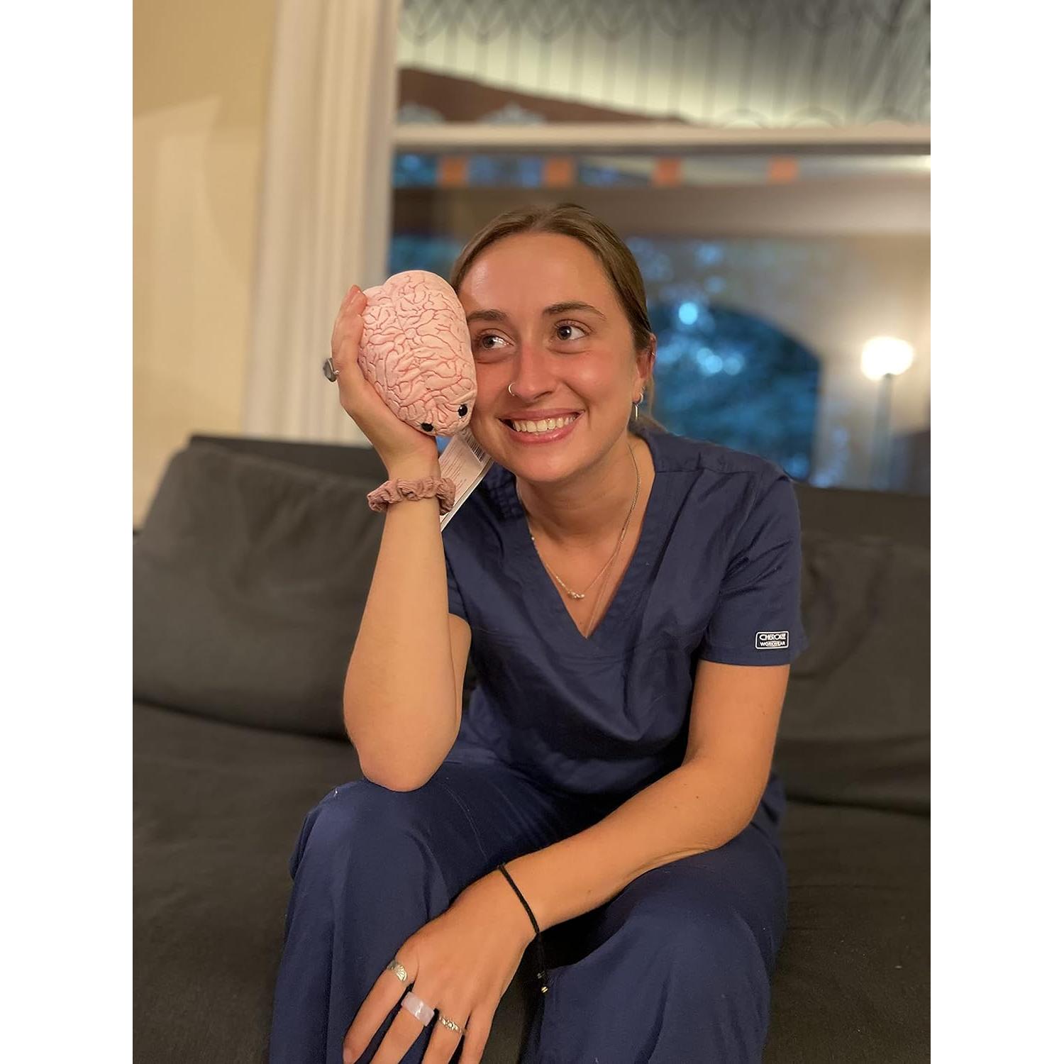 Peluche Cerebro GIANTmicrobes 15 cm - Regalo Educativo Salud Mental