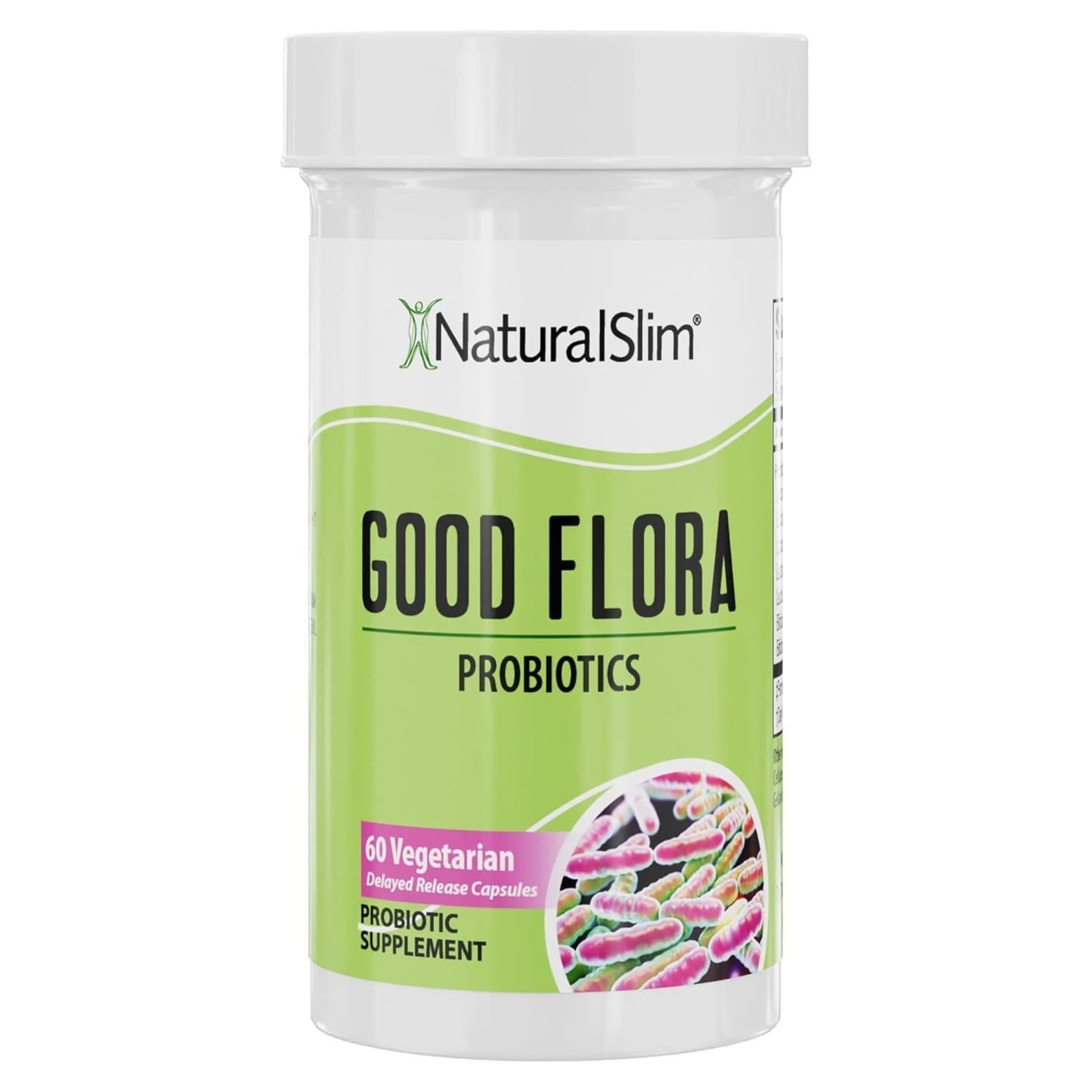 NaturalSlim Probioticos Good Flora 60 Cápsulas Salud Digestiva