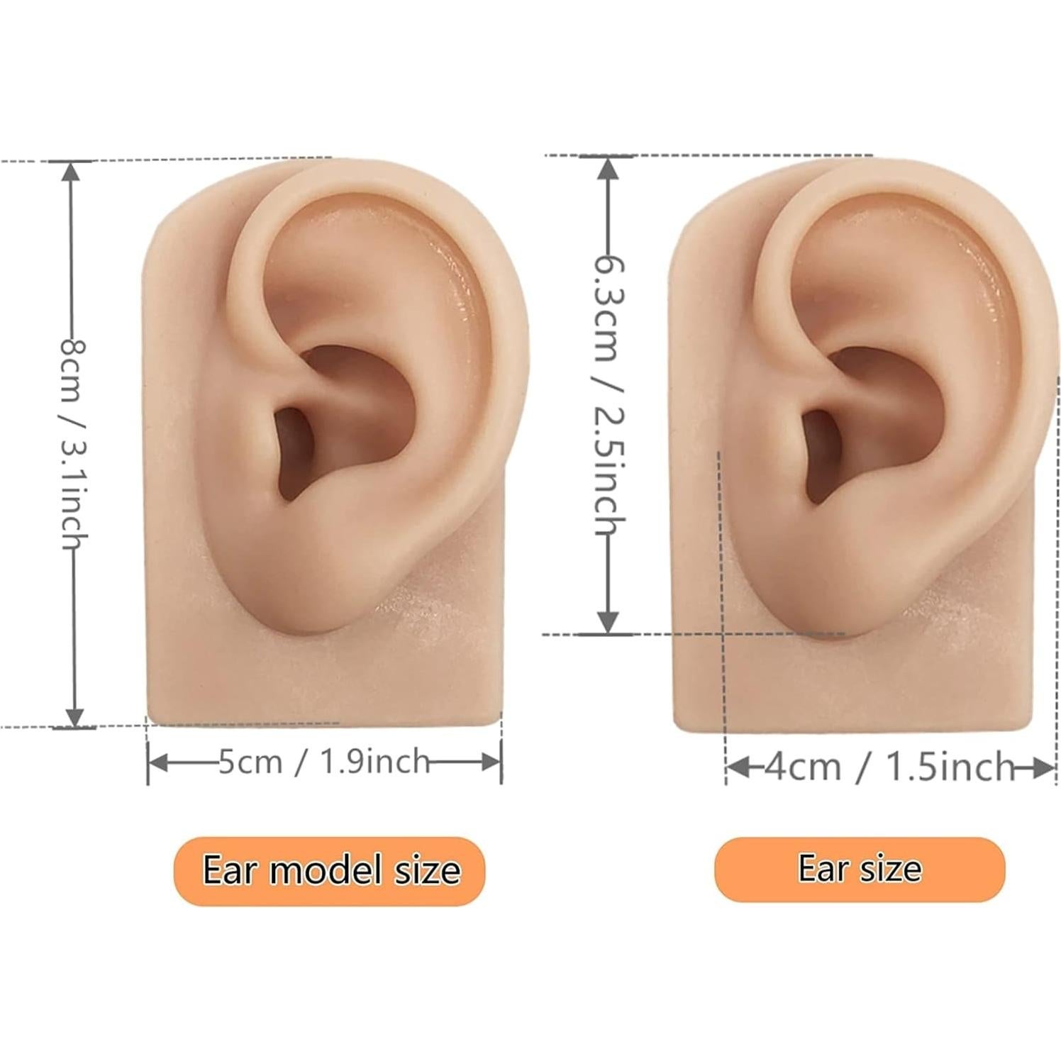 Modelo de Oreja de Silicona Suave Hipifans - 2 Pcs Realista