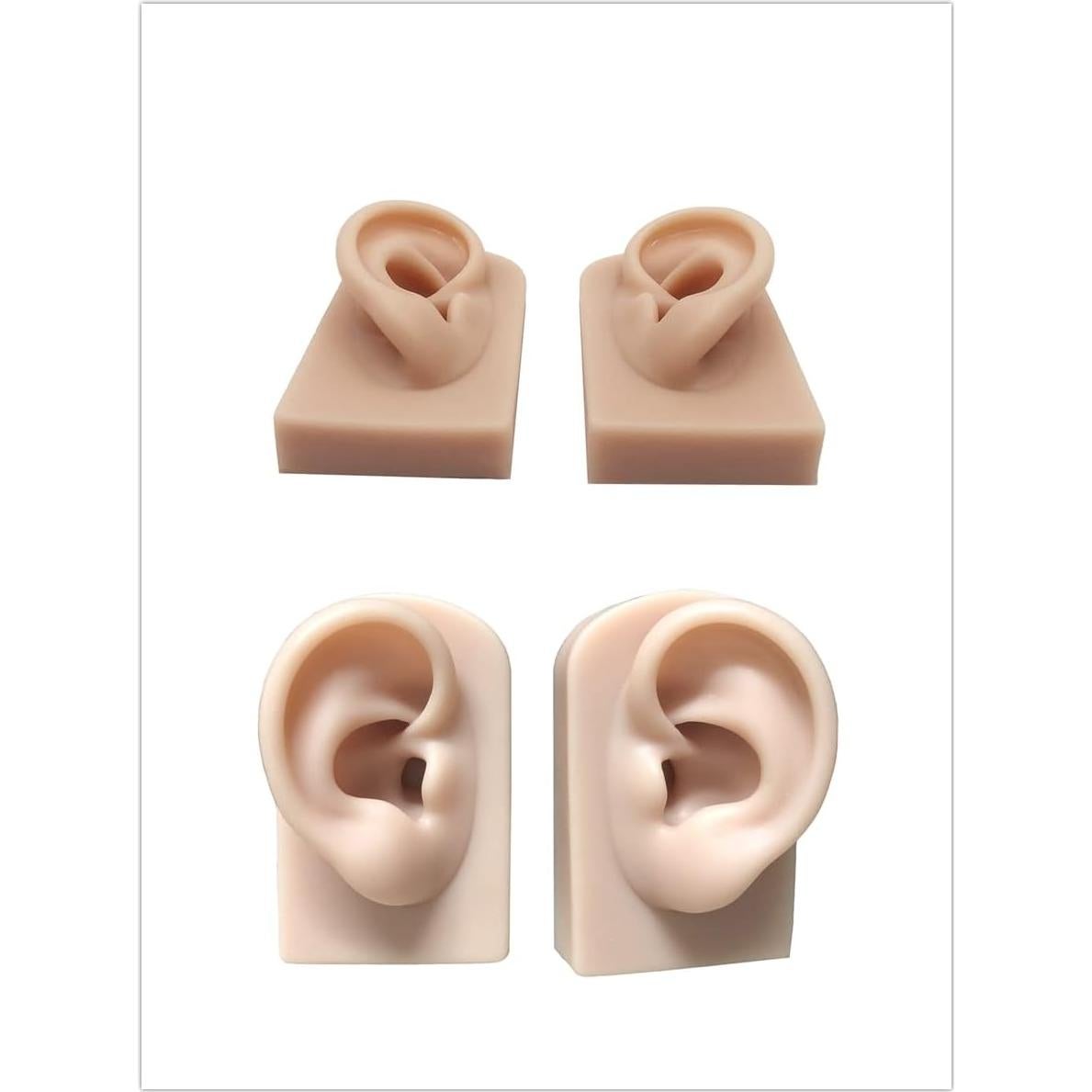 Modelo de Oreja de Silicona Suave Hipifans - 2 Pcs Realista