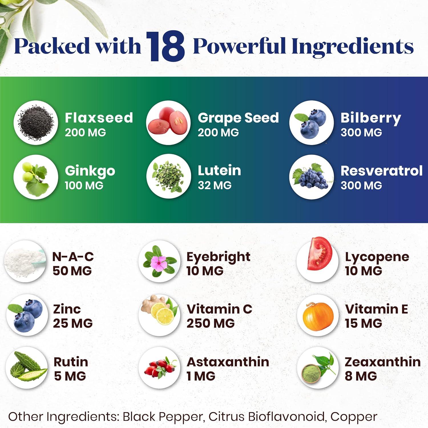 Vitaminas Oculares Superfood MD AREDS 2 - 120 Cápsulas