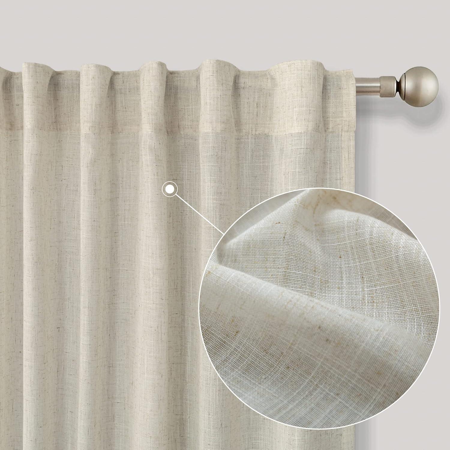 Cortinas KOUFALL Beige 2 Paneles 1.43 kg 108 cm Largo