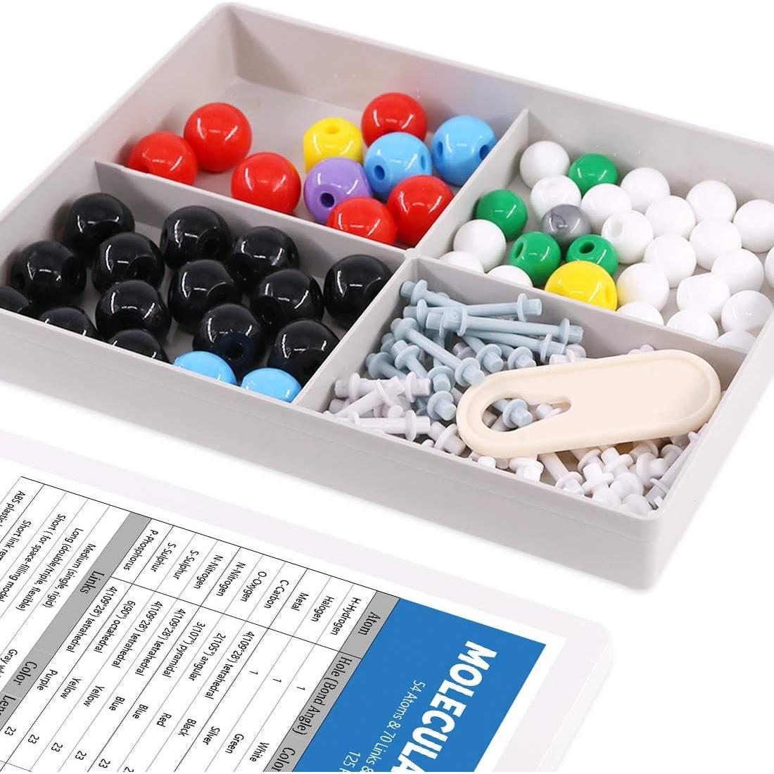Kit de Modelo Molecular Swpeet 125 Piezas para Química
