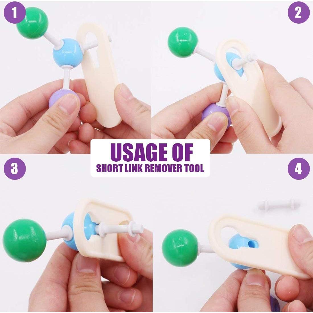 Kit de Modelo Molecular Swpeet 125 Piezas para Química