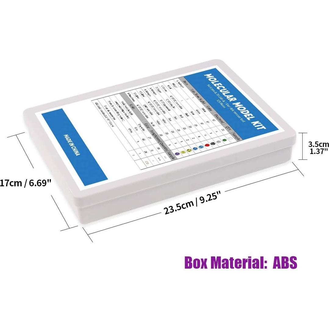 Kit de Modelo Molecular Swpeet 125 Piezas para Química