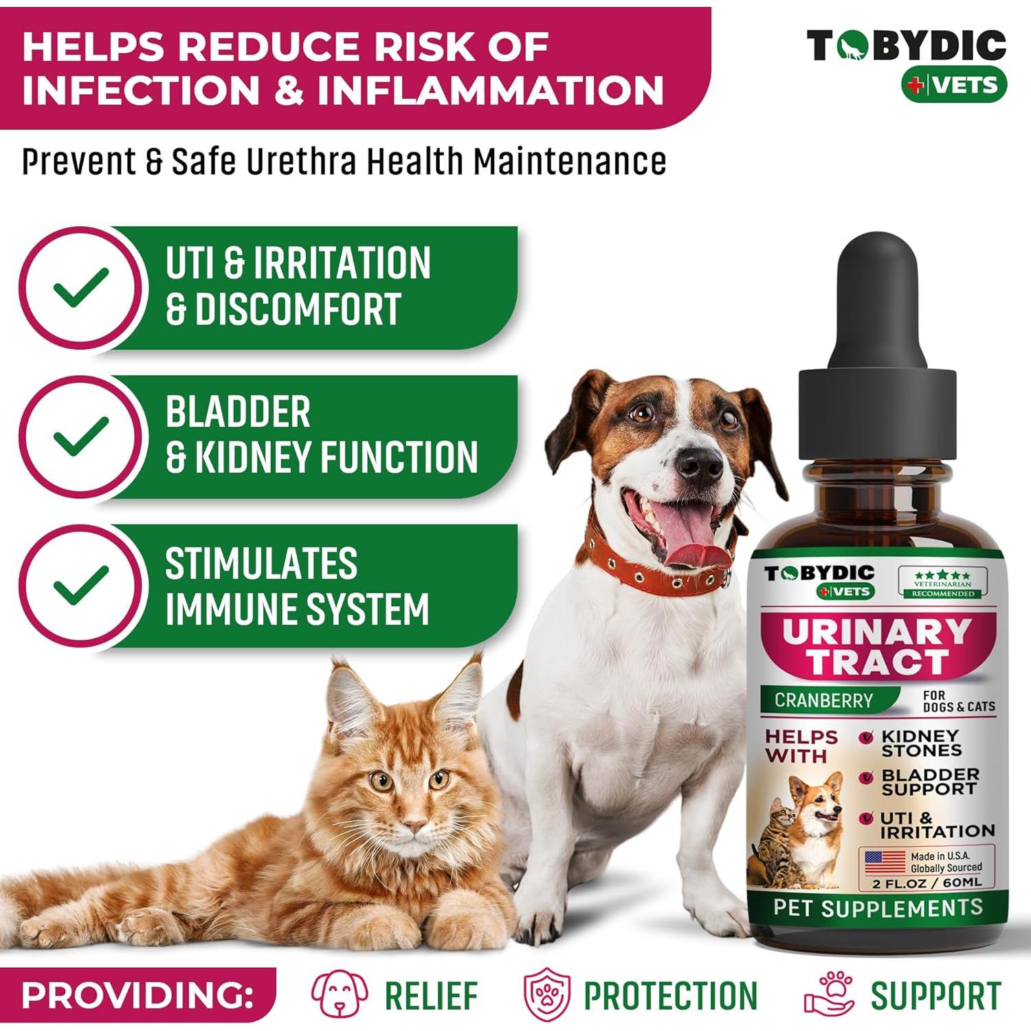 Suplemento Natural para UTI de Gato y Perro Tobydic 60ml