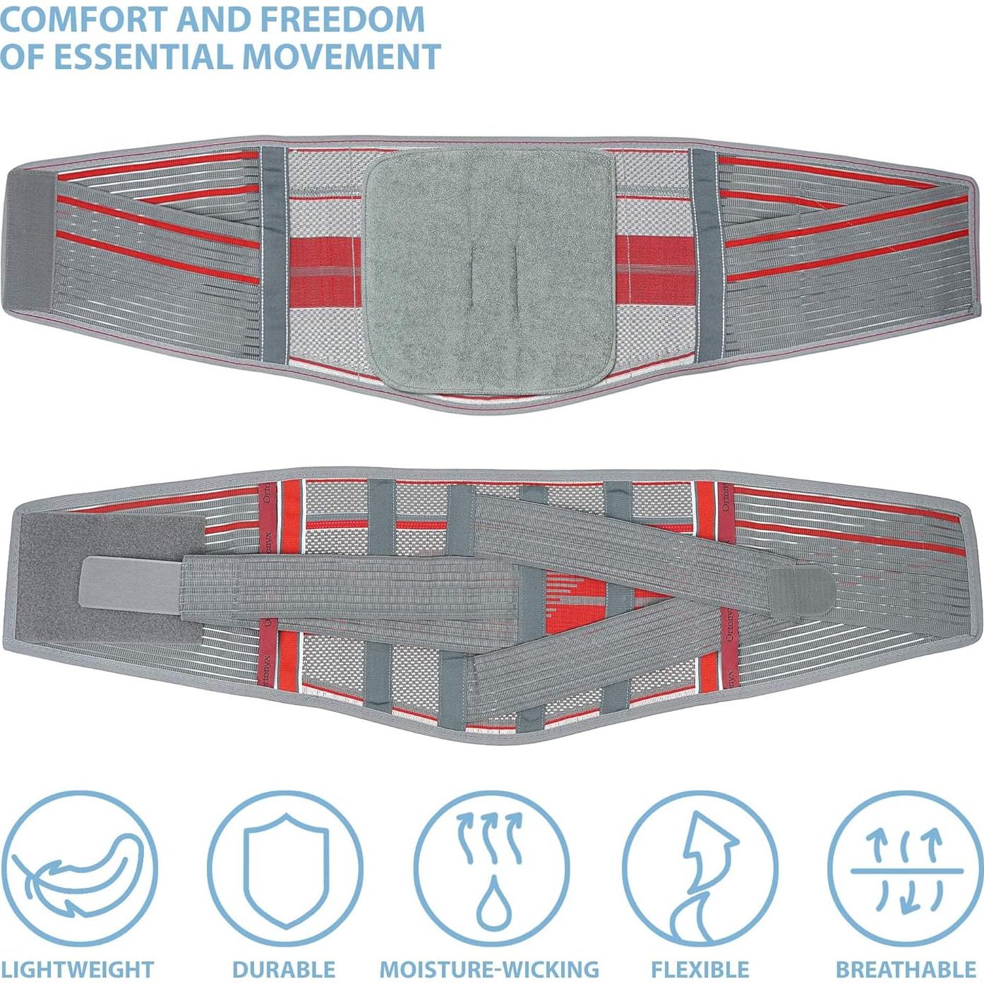Faja de Soporte Lumbar ORTONYX M/L - Alivio Dolor Espalda Baja