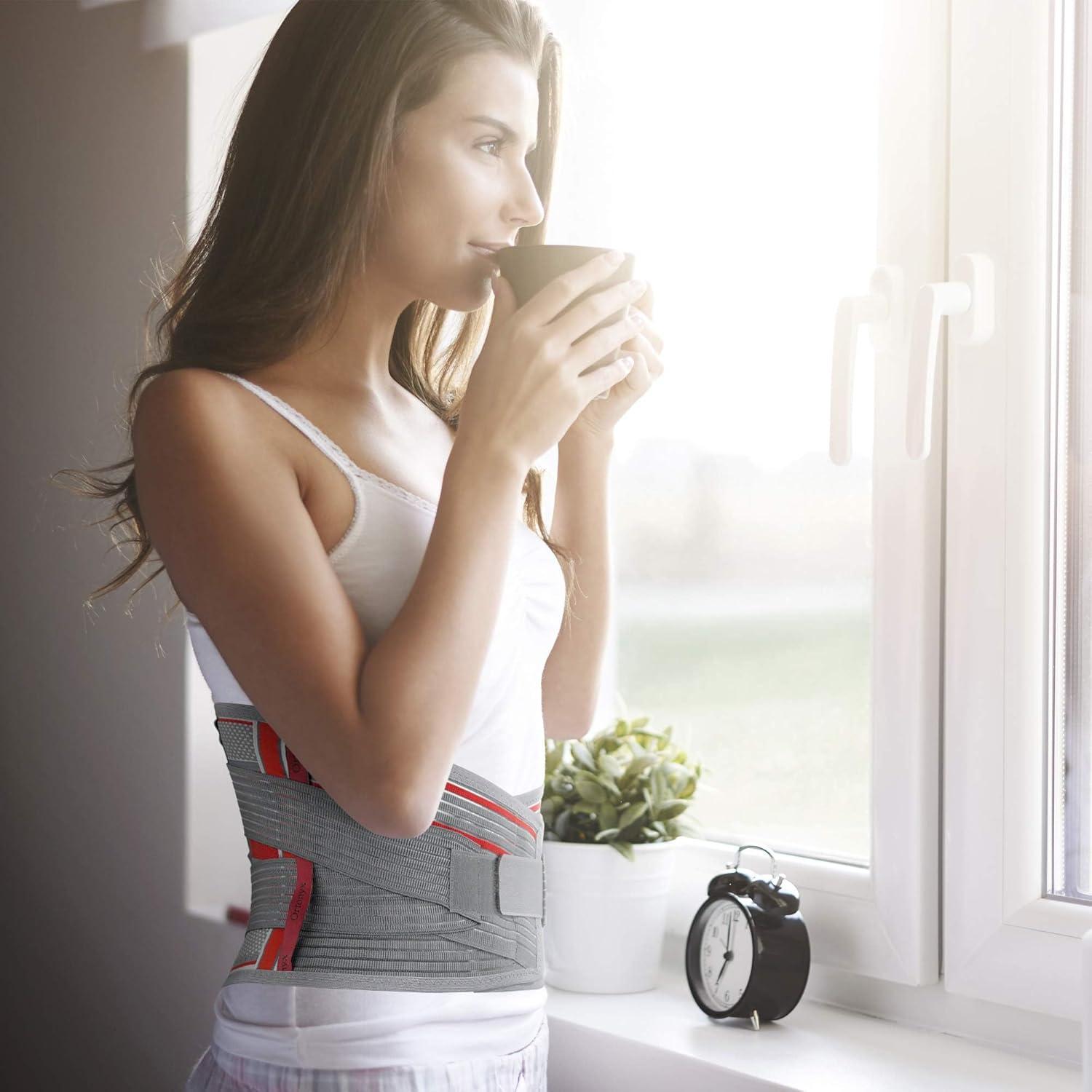 Faja de Soporte Lumbar ORTONYX M/L - Alivio Dolor Espalda Baja