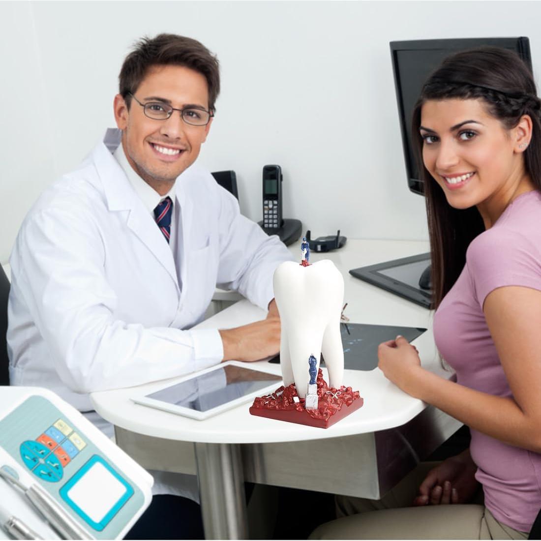 Adorno de Escritorio Dental Vocadok - Diente de Resina Multicolor