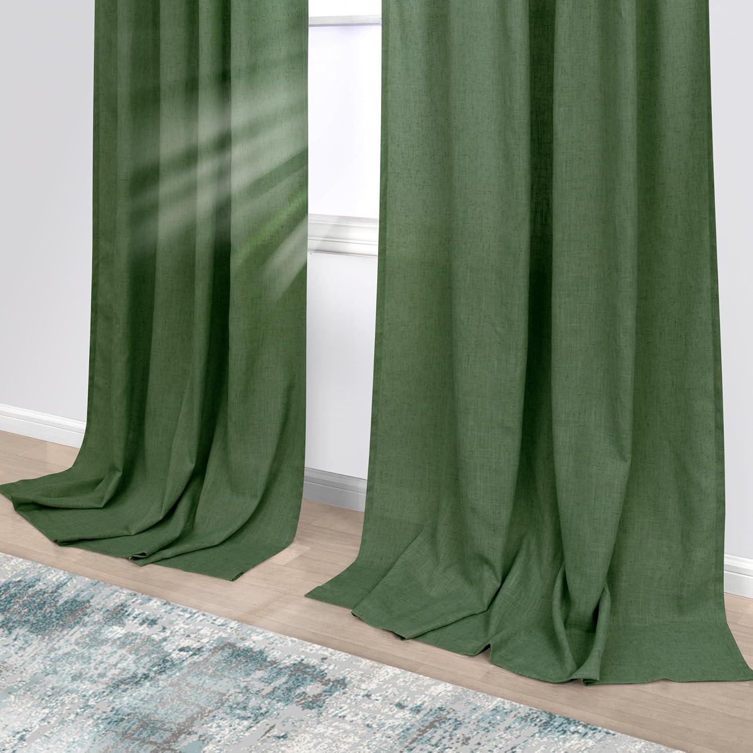 Cortinas KOUFALL Verde Oliva 2 Paneles 52x213 cm