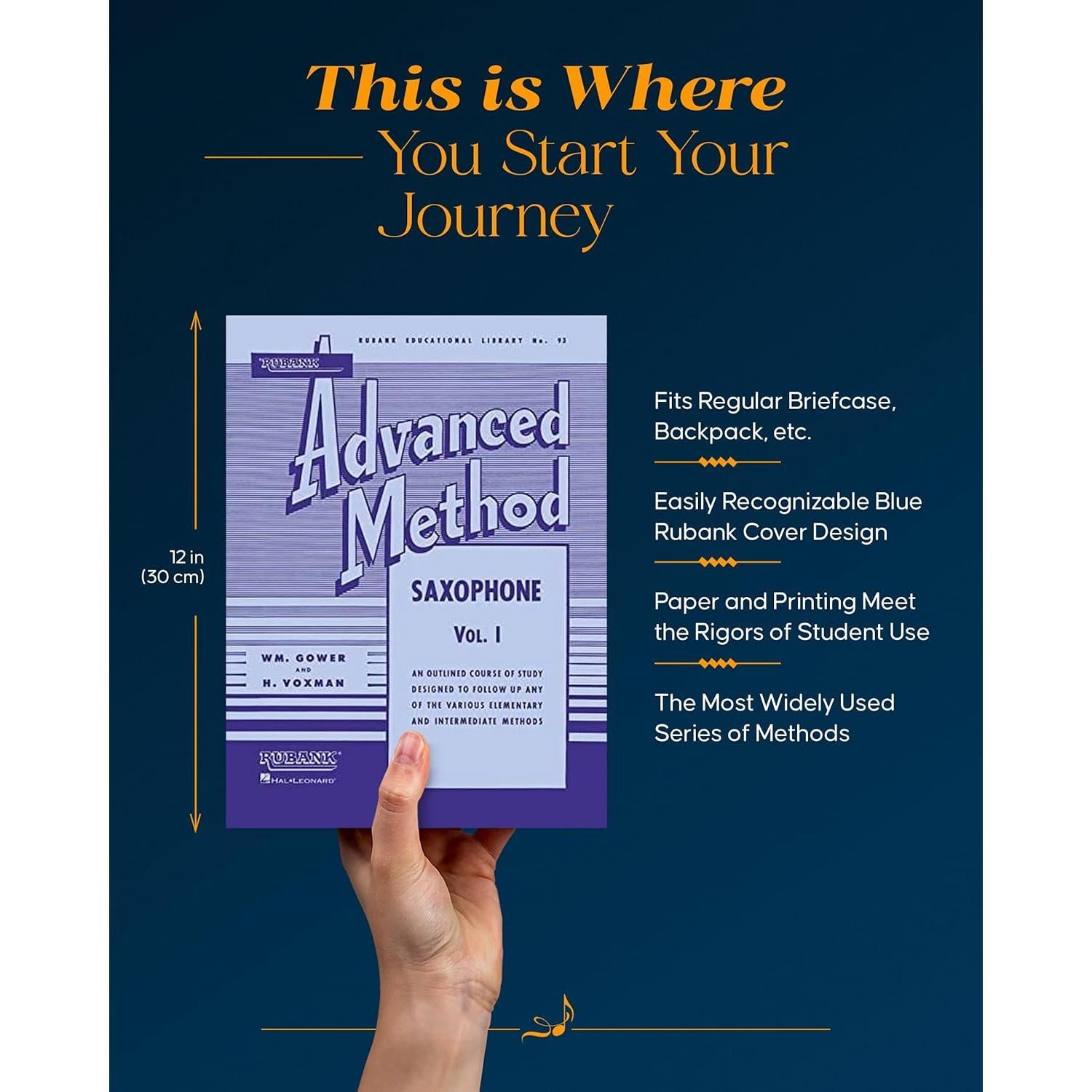 Rubank Advanced Method - Saxophone Vol. 1 | Essential Saxophone Music for Advanced Students | Includes Scales, Arpeggios, Contest Solos, and ... Book (Rubank Educational Library, 93)