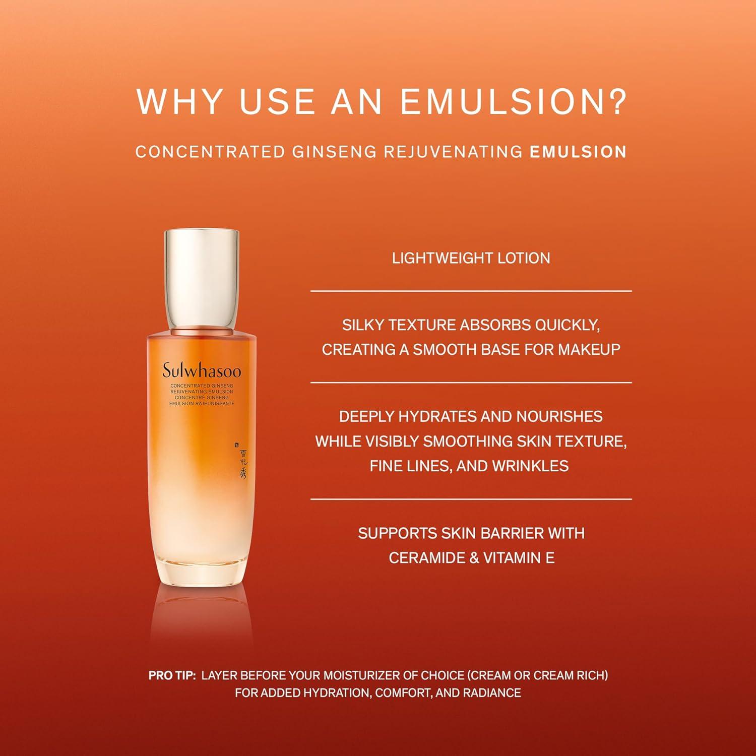 Emulsión Rejuvenecedora Sulwhasoo Ginseng 124 ml