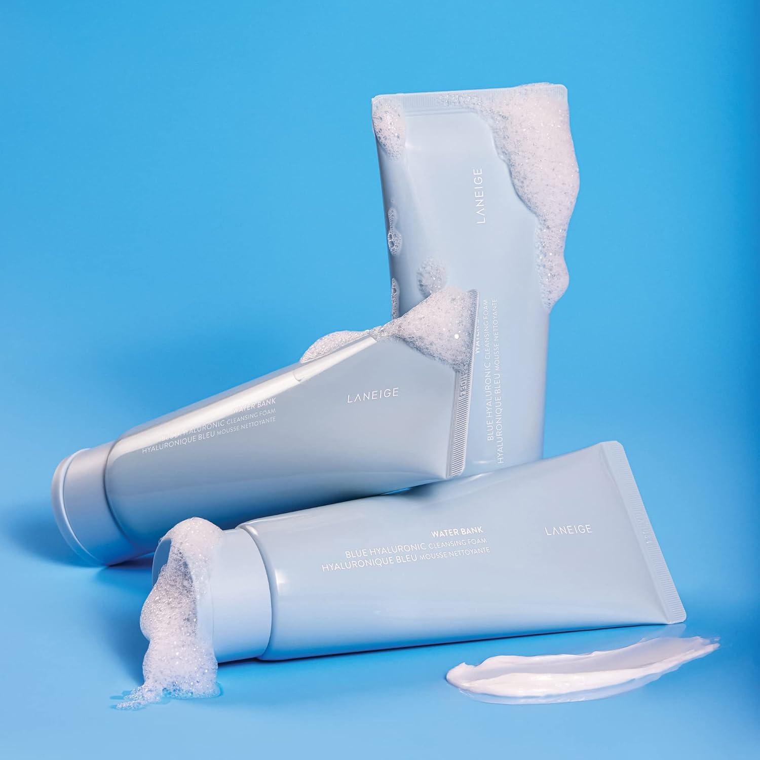 Espuma Limpiadora LANEIGE Water Bank 199g - Ácido Hialurónico