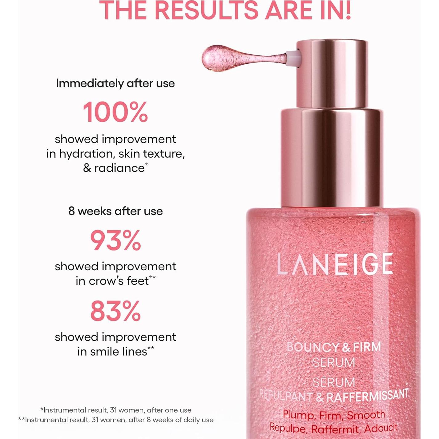 Sérum Rebotante y Firme LANEIGE 30g - Colágeno Hidratante