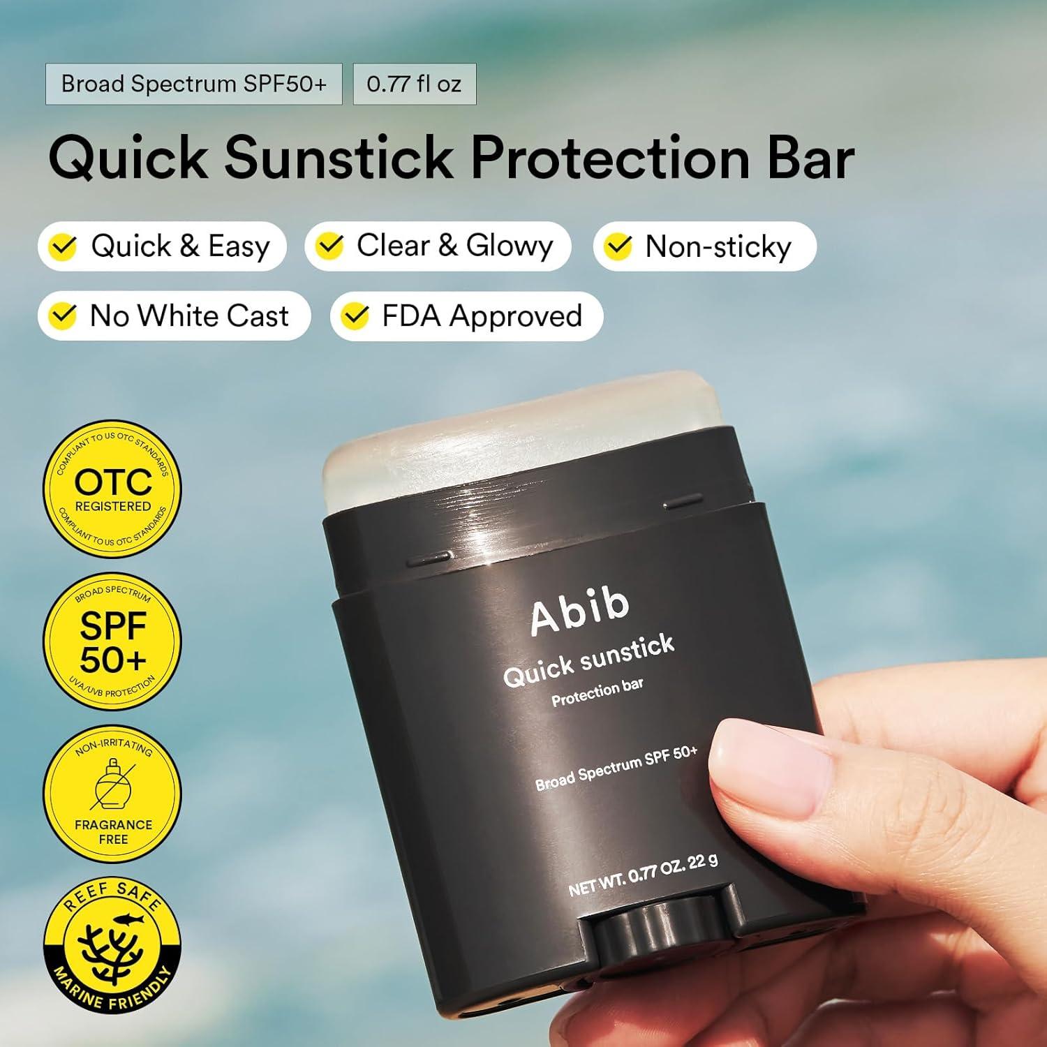Protector Solar Abib Quick Sunstick SPF50+ 22g - Sin Residuos
