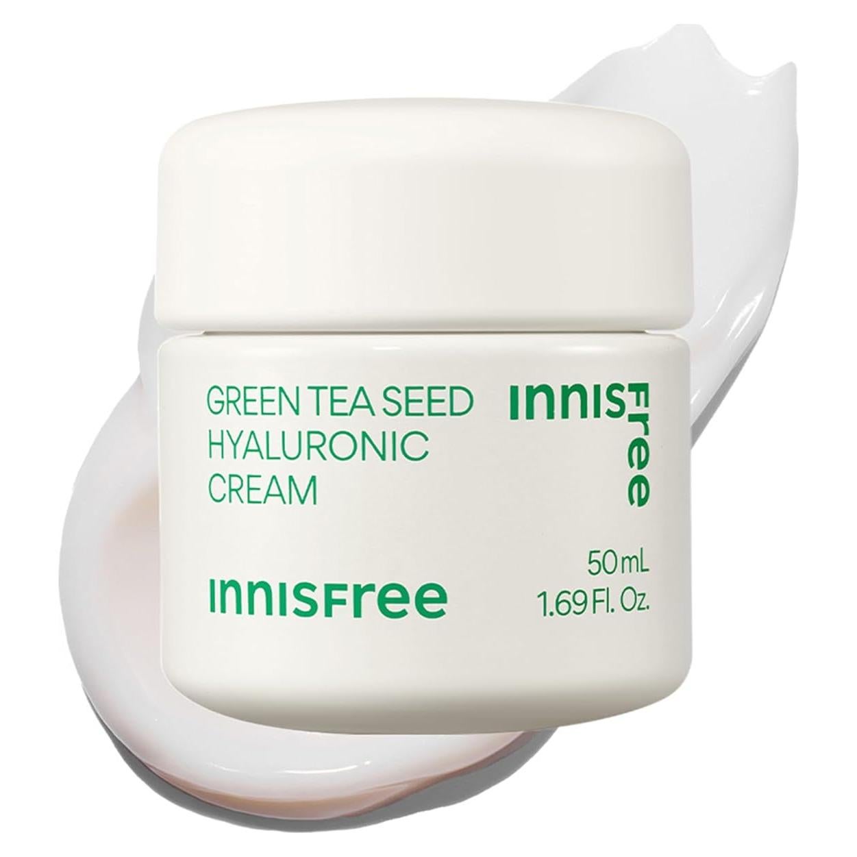 Crema Hidratante Facial Innisfree 50 ml con Ácido Hialurónico y Té Verde