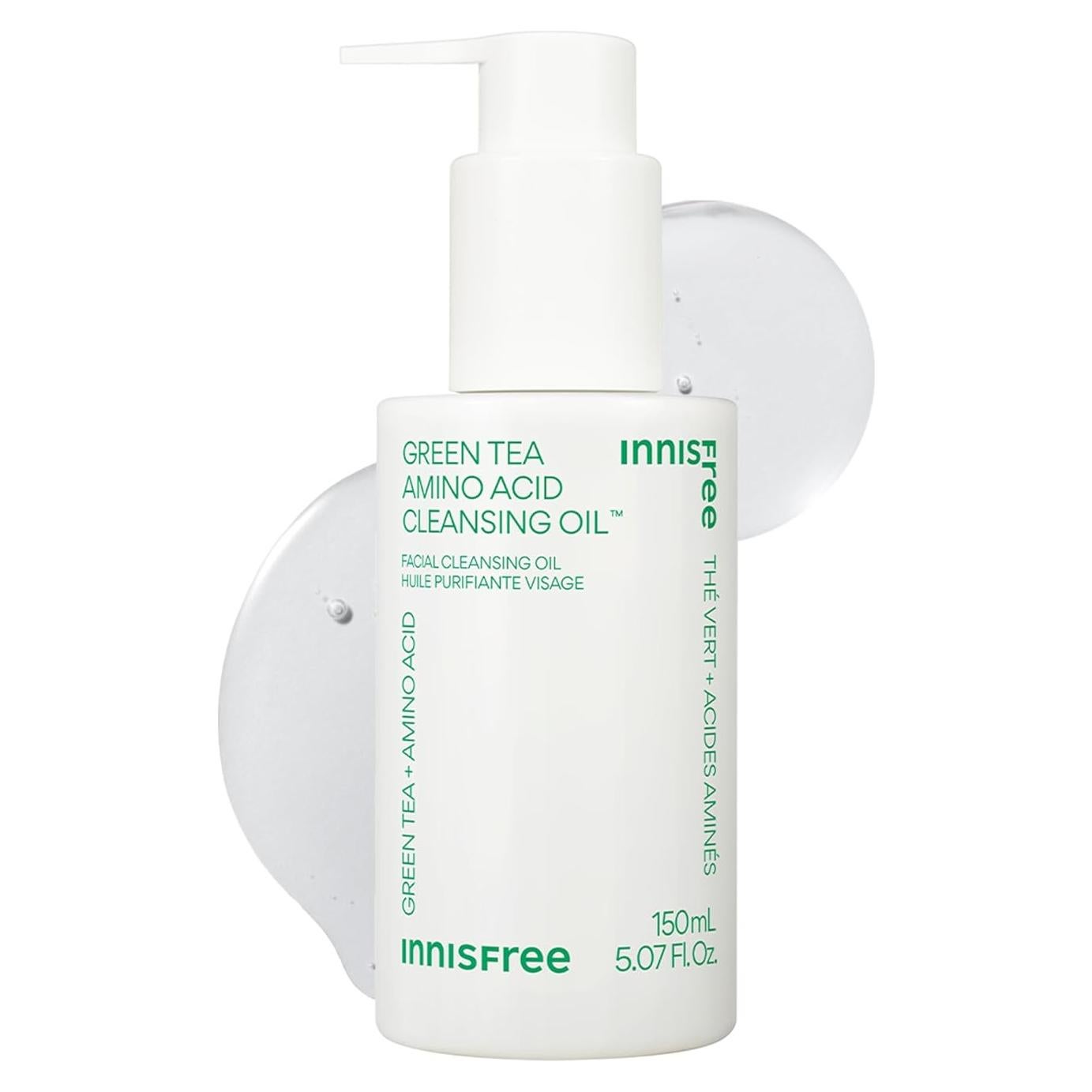 Limpiador Facial Innisfree Té Verde 145g - Hidratante y Removedor de Maquillaje