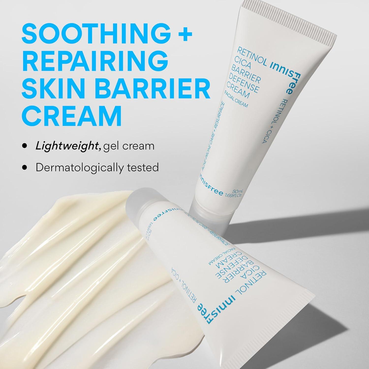 Crema Barrera Retinol Cica Innisfree 50ml Piel Sensible