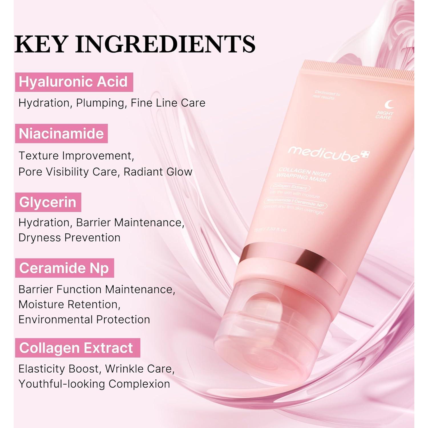 Mascarilla Facial Peel Off Medicube Colágeno 50ml - Cuidado Nocturno