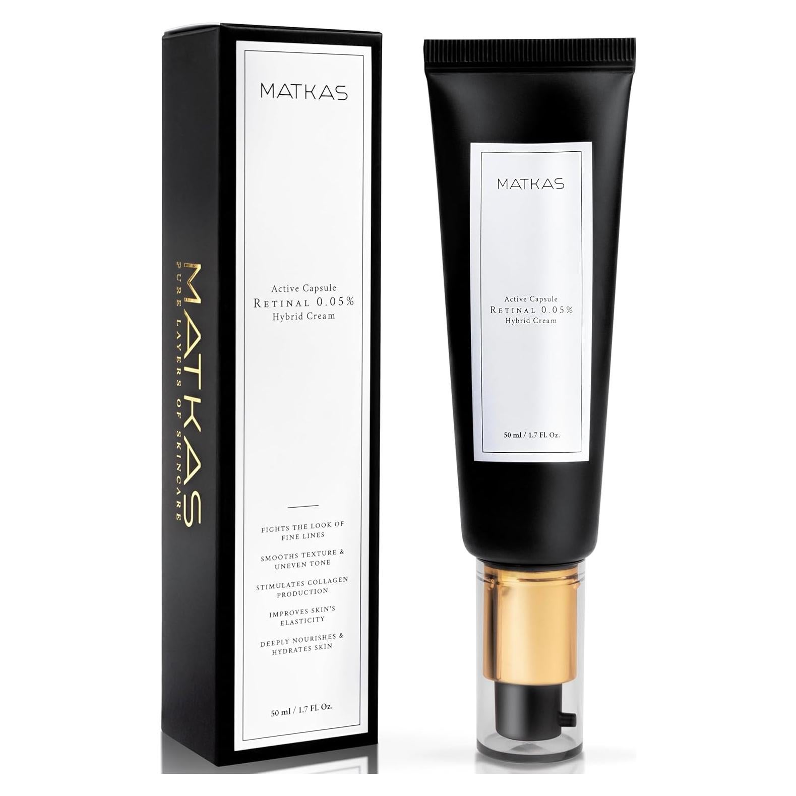 Crema Nocturna Hidratante Matkas Coreana 0.05% Retinaldehído 50ml