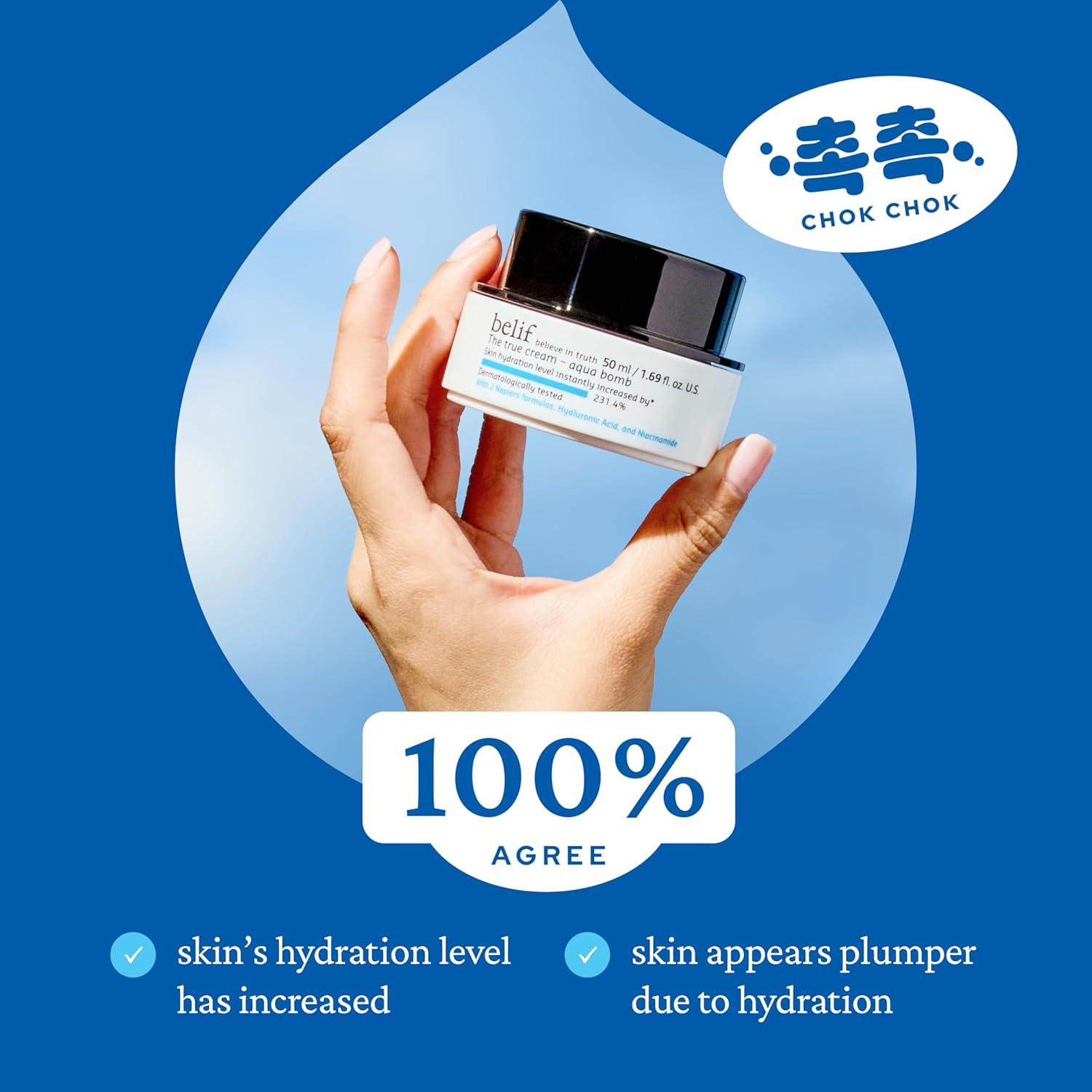 Crema Hidratante Belif Aqua Bomb 50ml - Gel Ligero Antienvejecimiento