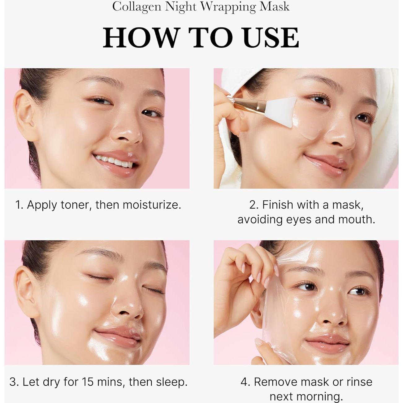 Mascarilla Facial Peel Off Collagen Night Wrapping 74.8ml