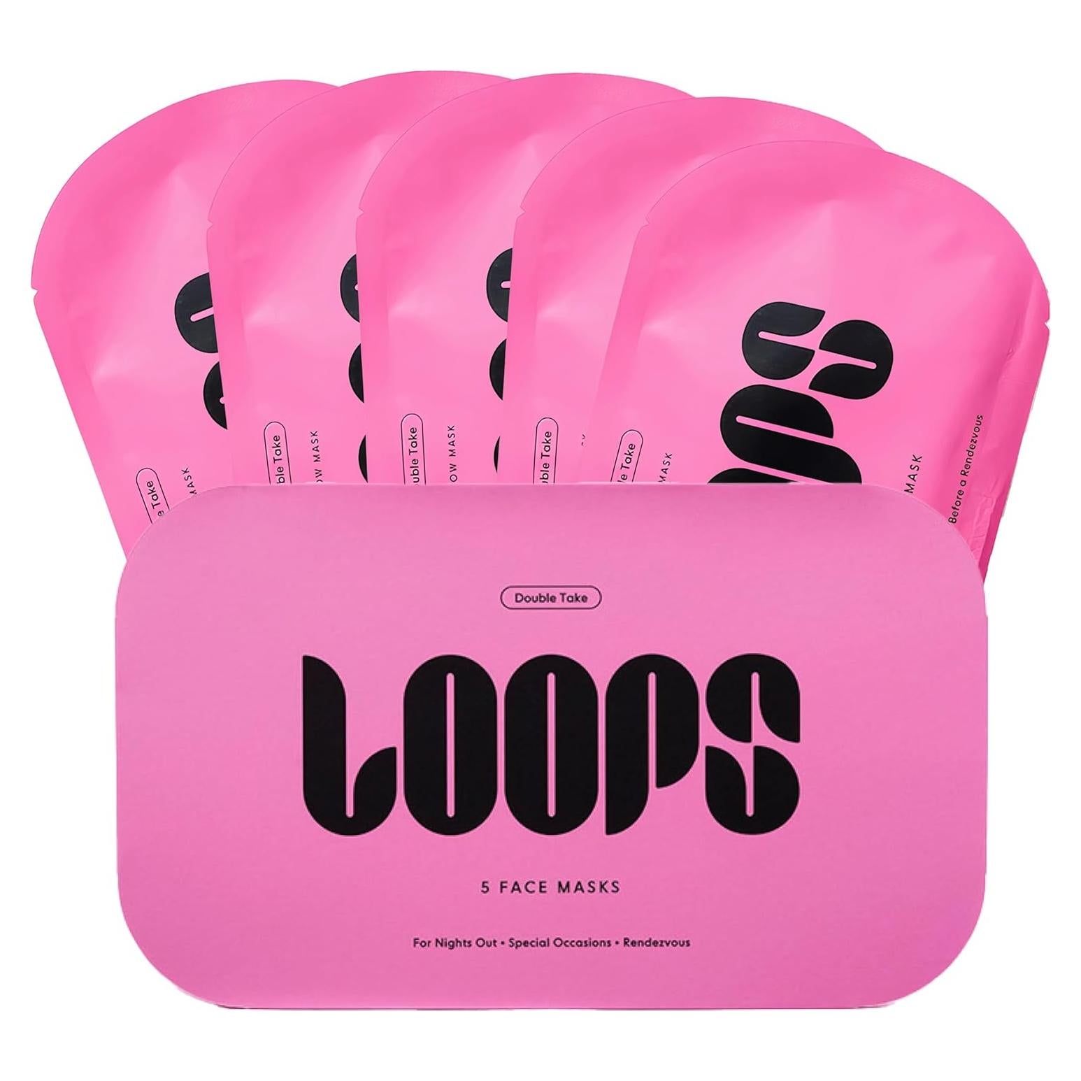 Máscara Facial Hidrogel Loops Double Take - 5 Piezas - Para Todos los Tipos de Piel