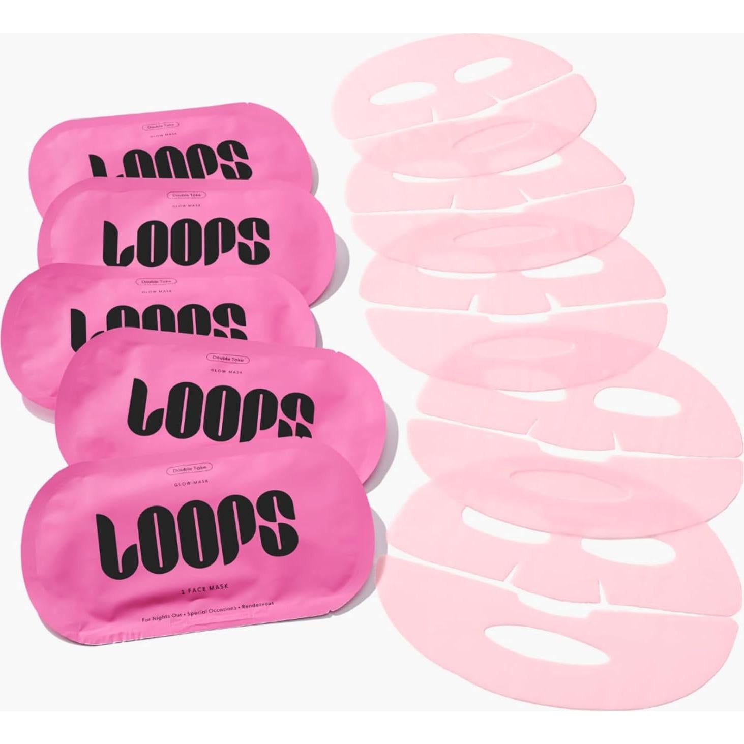 Máscara Facial Hidrogel Loops Double Take - 5 Piezas - Para Todos los Tipos de Piel
