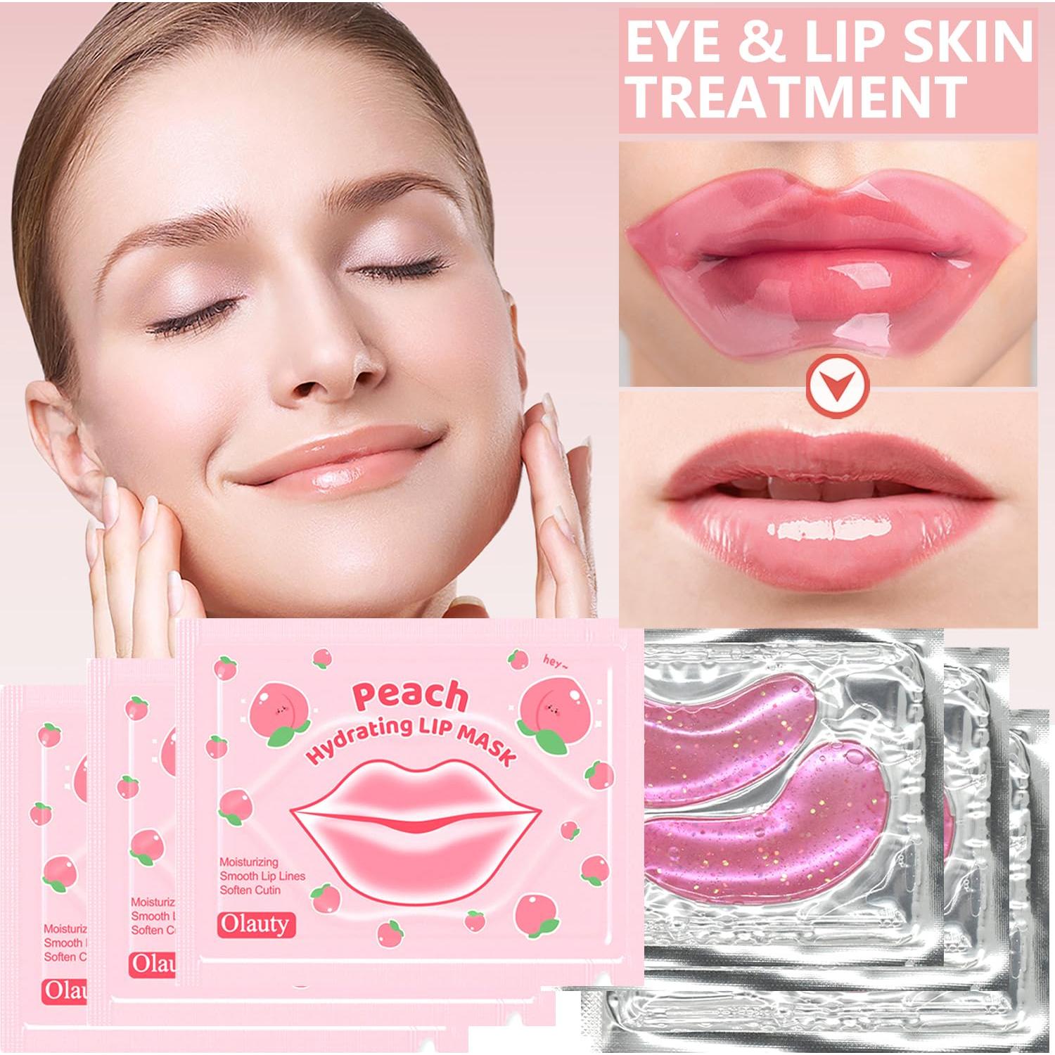 30 Pares de Mascarillas Labiales y para Ojos BliBling - Hidratantes