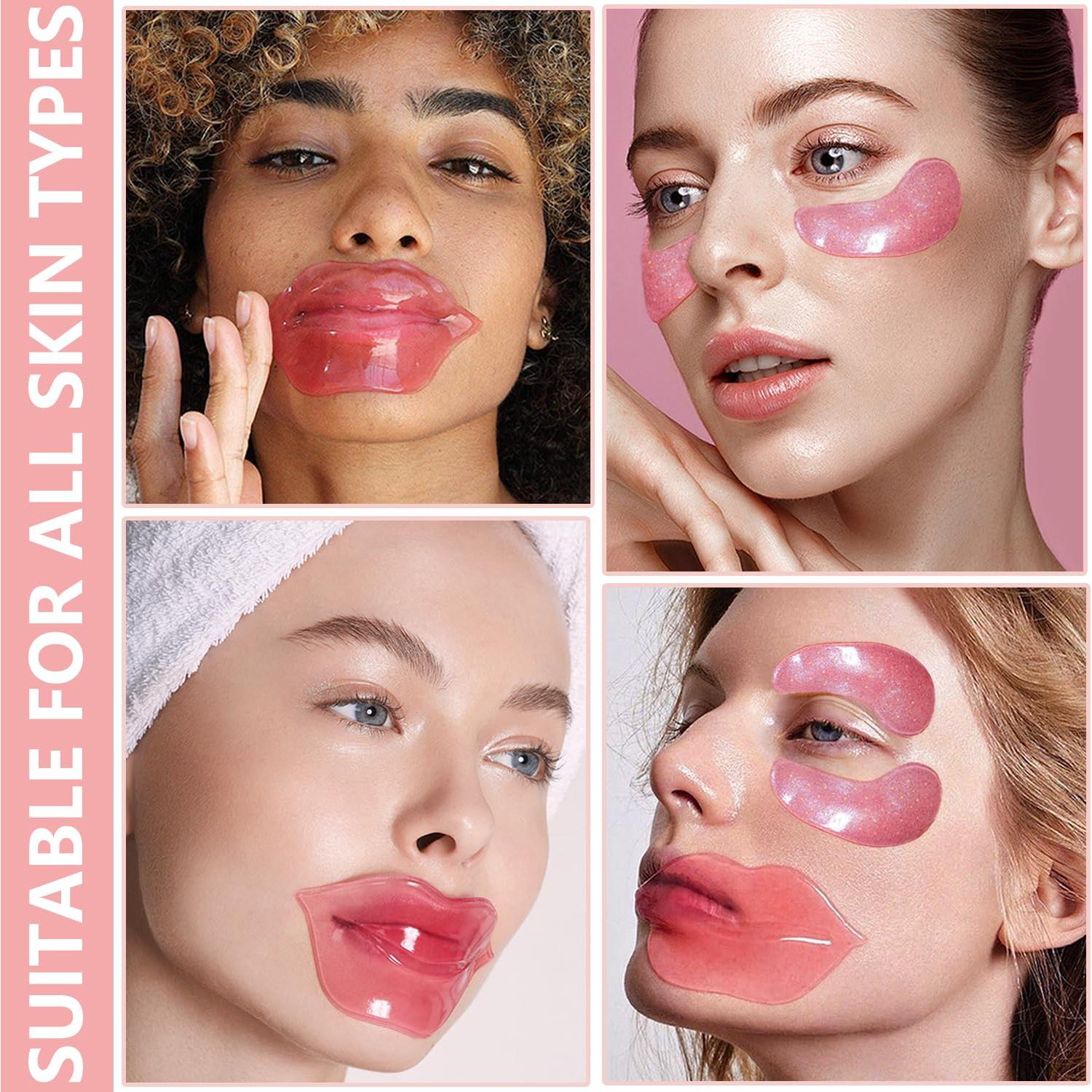 30 Pares de Mascarillas Labiales y para Ojos BliBling - Hidratantes