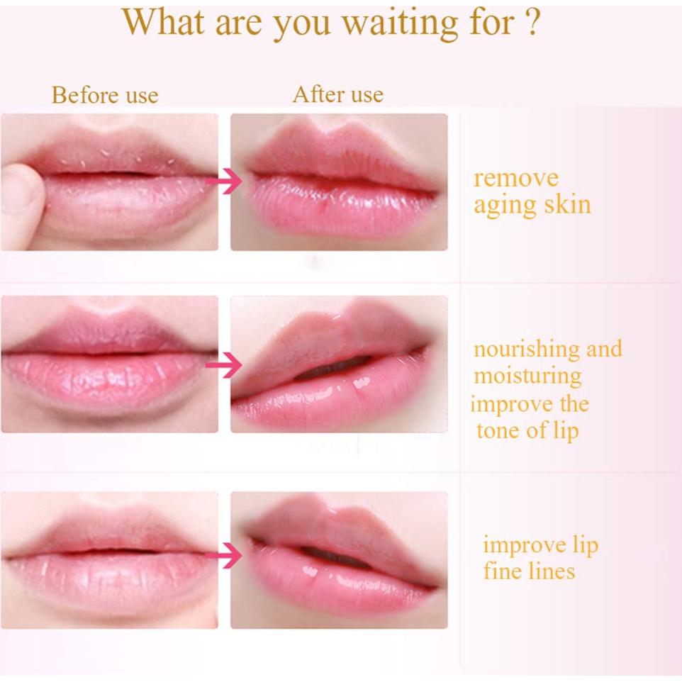 Mascarilla Labial Hidratante Felico 30PCS Colágeno Rosa