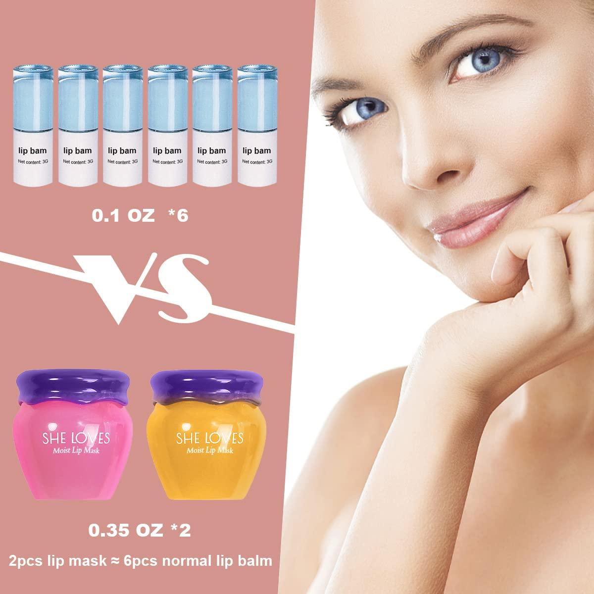 Mascarilla Labial Nocturna Jayris 2PCS Miel y Sakura 10g