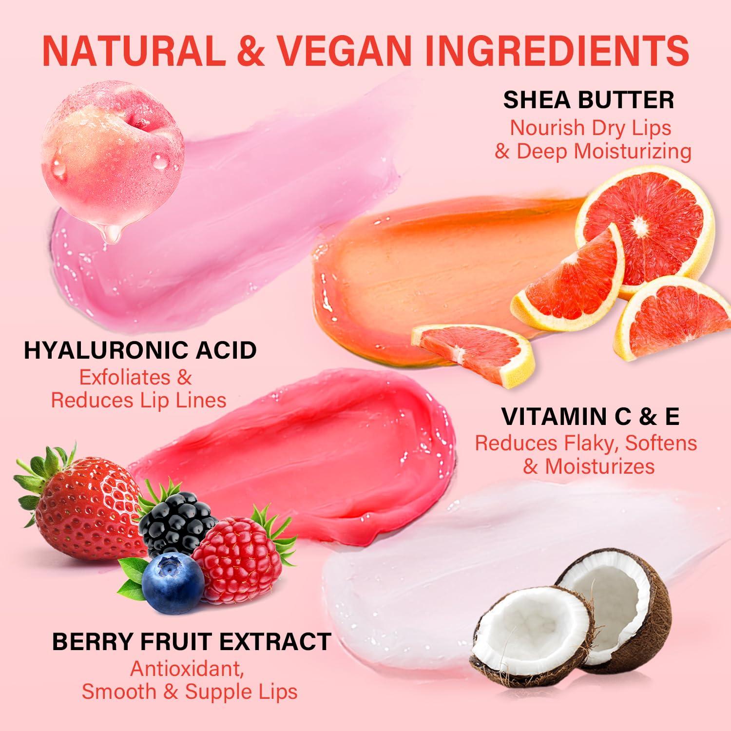 Juego de Mascarillas Labiales ULLUXE 4 Piezas Hidratantes