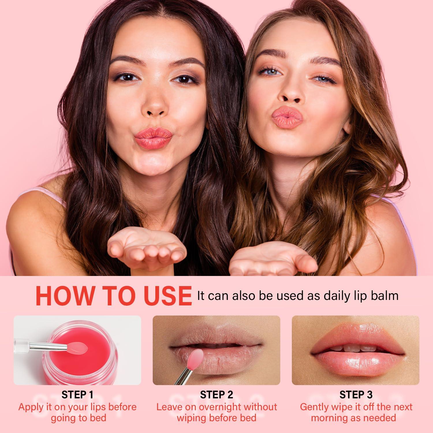 Juego de Mascarillas Labiales ULLUXE 4 Piezas Hidratantes