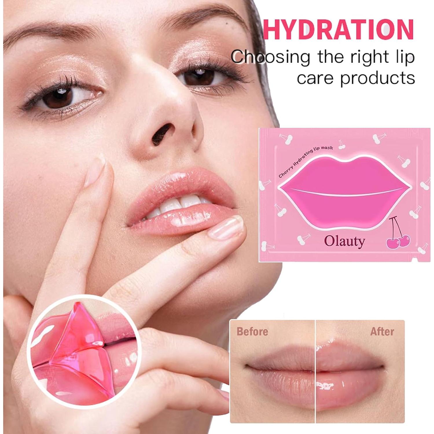 30 Mascarillas Hidratantes de Gel Minfei para Labios y Ojos