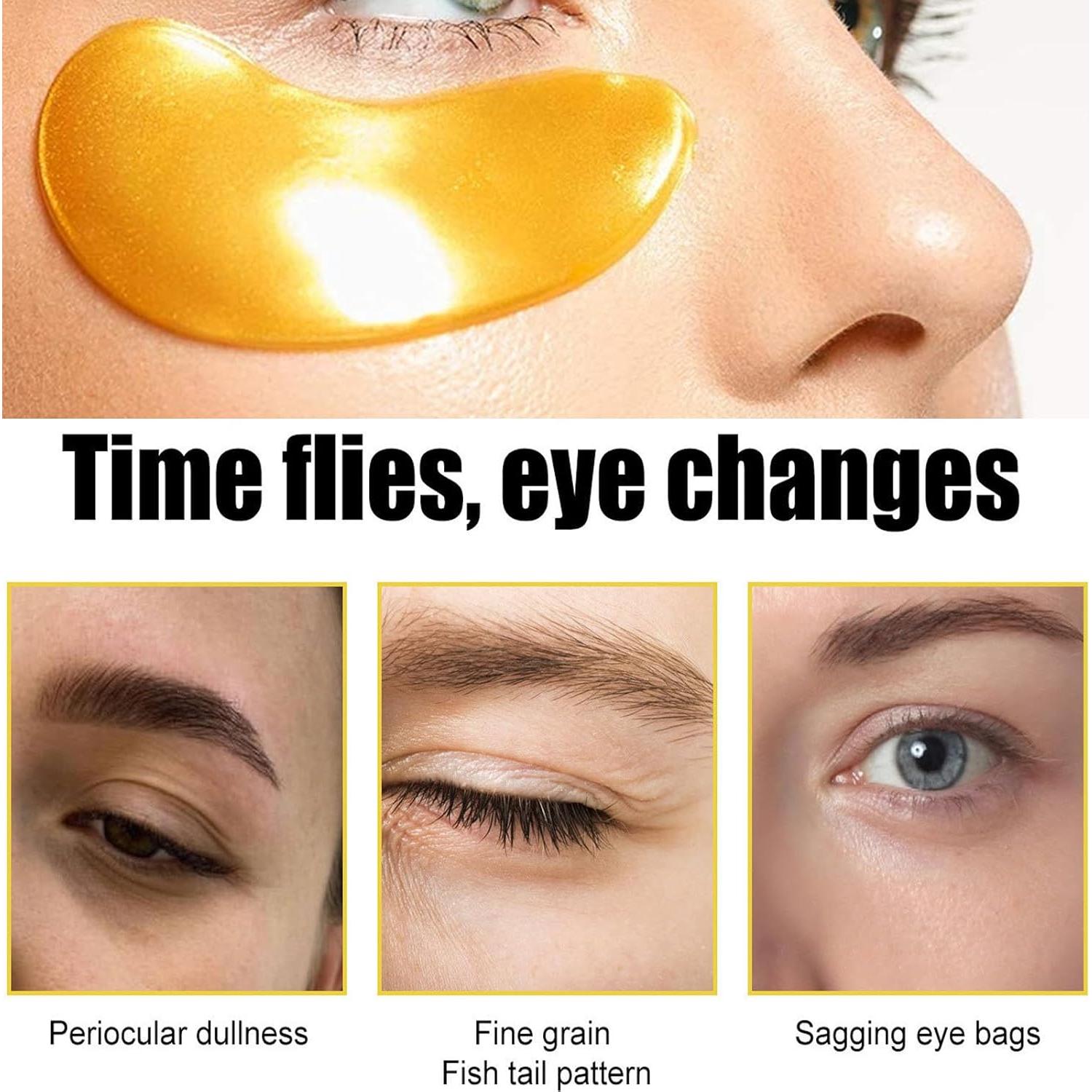 30 Mascarillas Hidratantes de Gel Minfei para Labios y Ojos