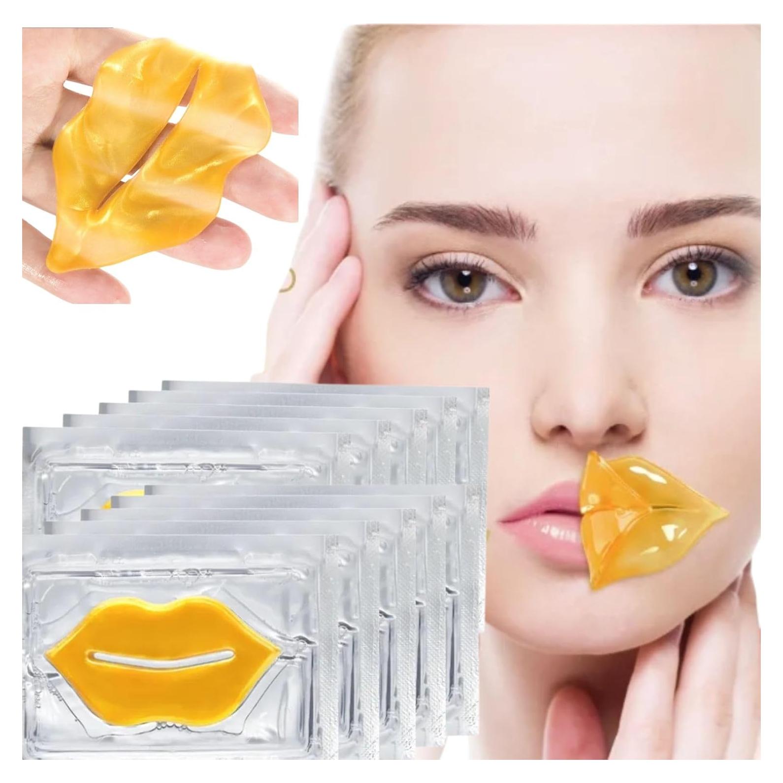 Mascarillas Hidratantes para Labios Nielies 24K - 30 Piezas