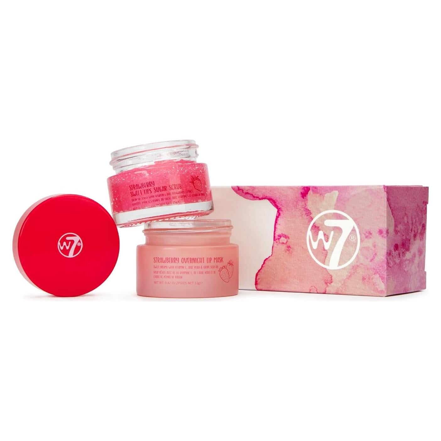 W7 Dulces Sueños Exfoliante y Mascarilla Labial Sabor Fresa
