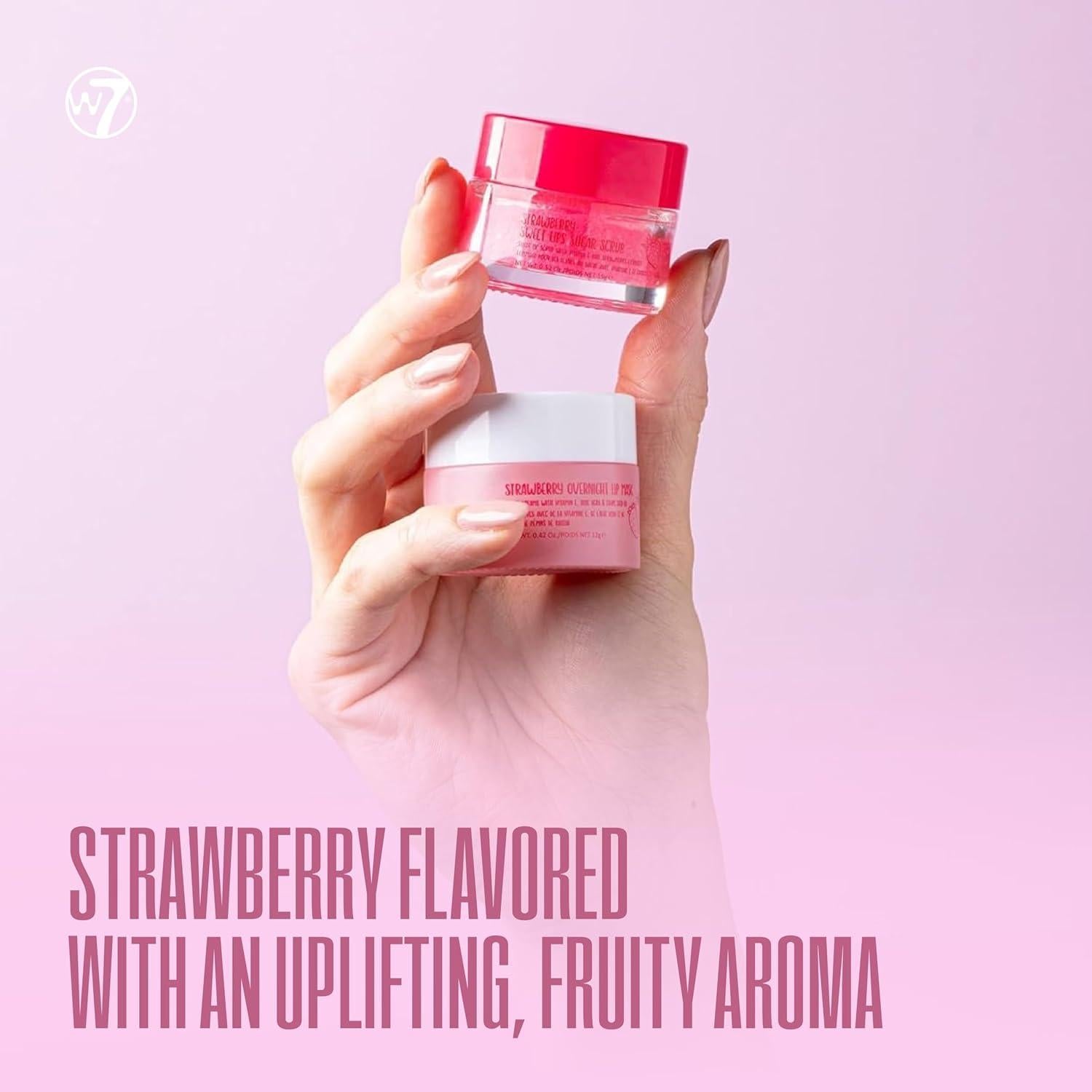 W7 Dulces Sueños Exfoliante y Mascarilla Labial Sabor Fresa