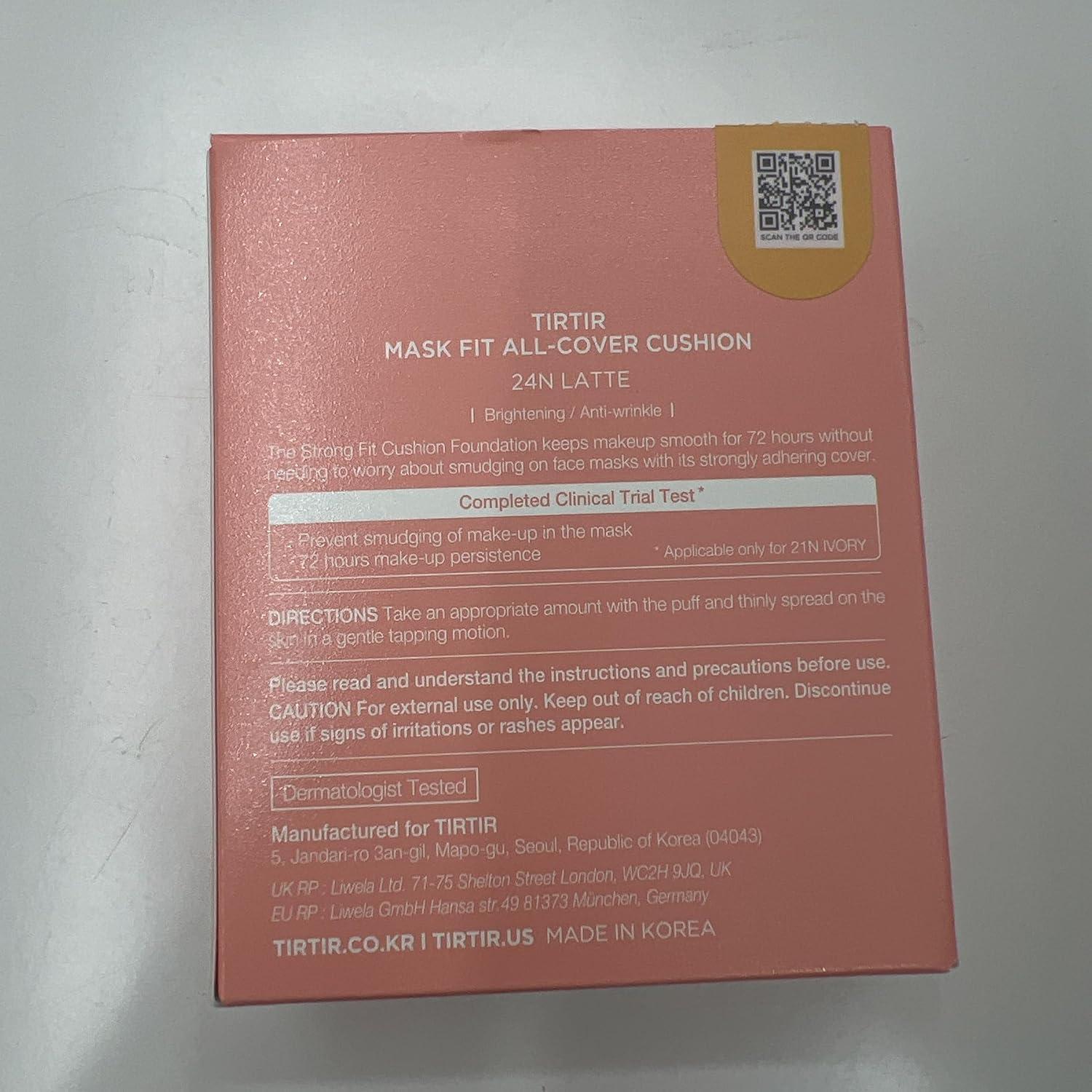 TIRTIR Base de Maquillaje Ajuste Total 24N Latte 18.79 ml