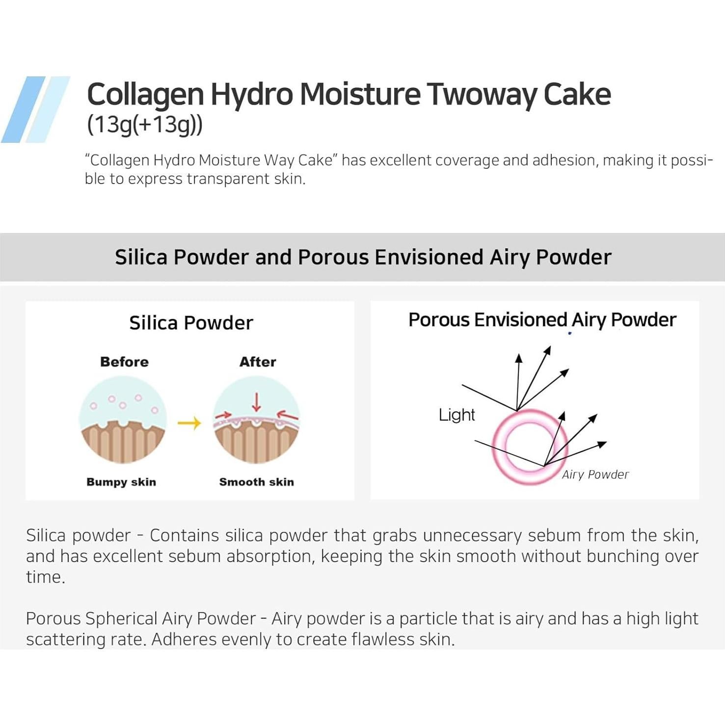 Polvo Compacto de Maquillaje Enough Colágeno Hidro SPF25 13 Beige