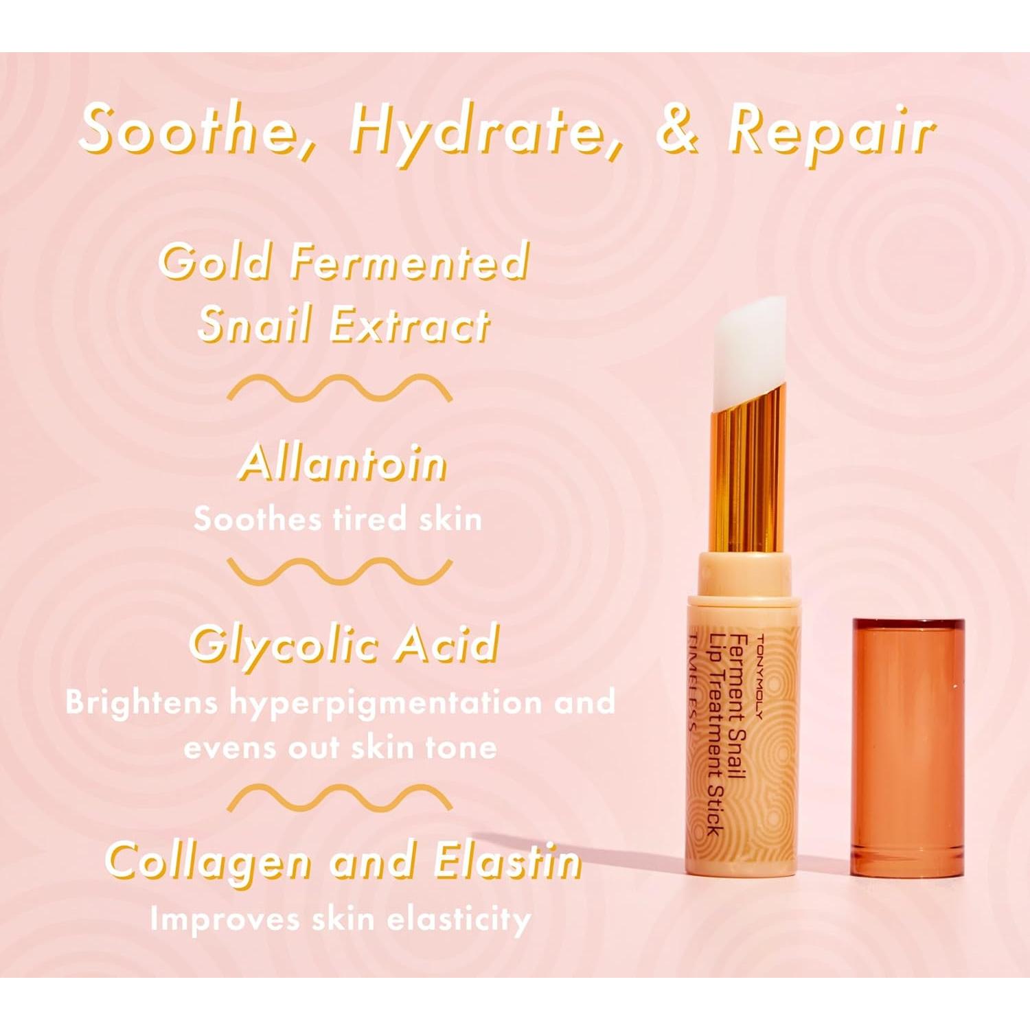 Bálsamo Labial TONYMOLY Caracol Fermentado 3.5g Hidratante